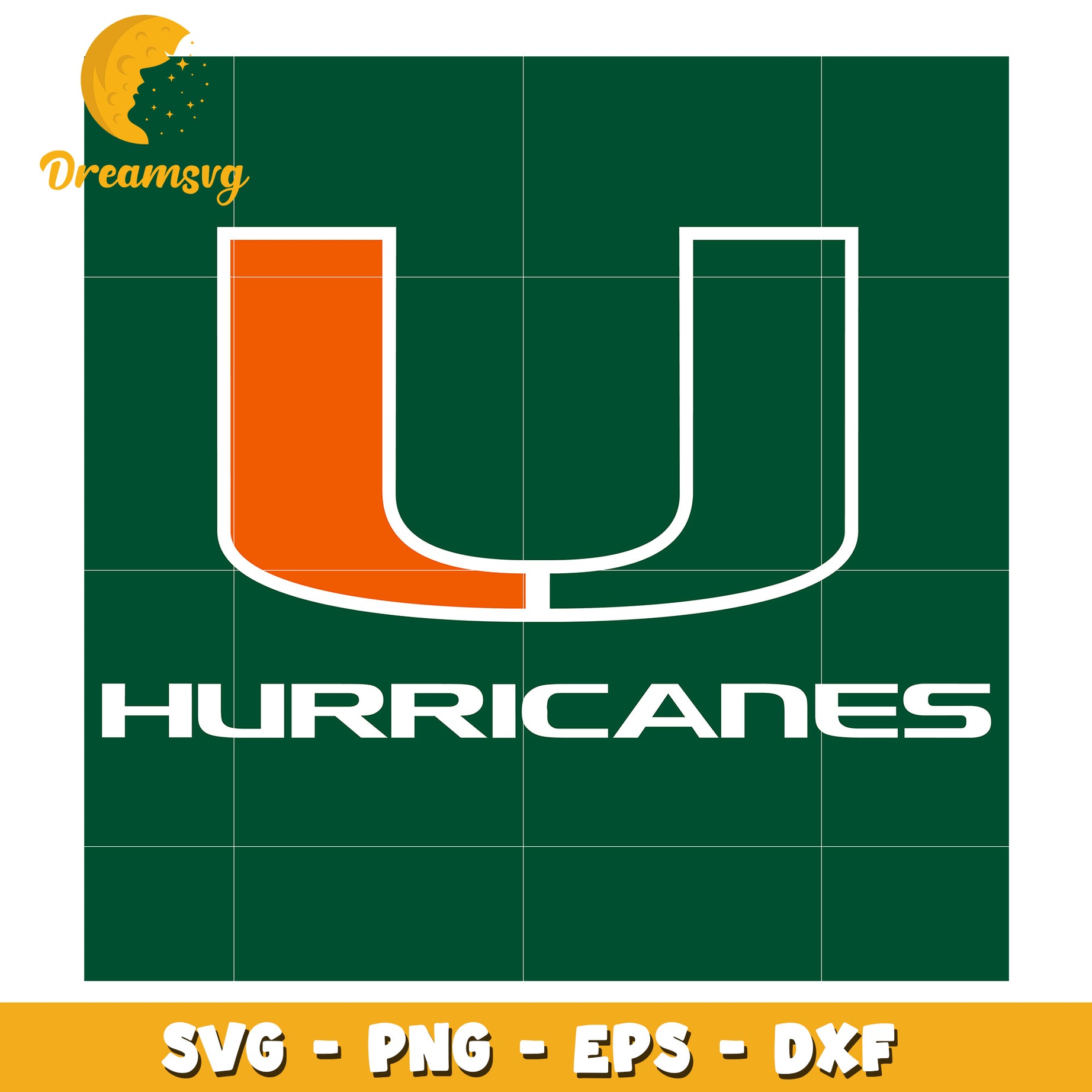 Miami Hurricanes SVG PNG EPS DXF