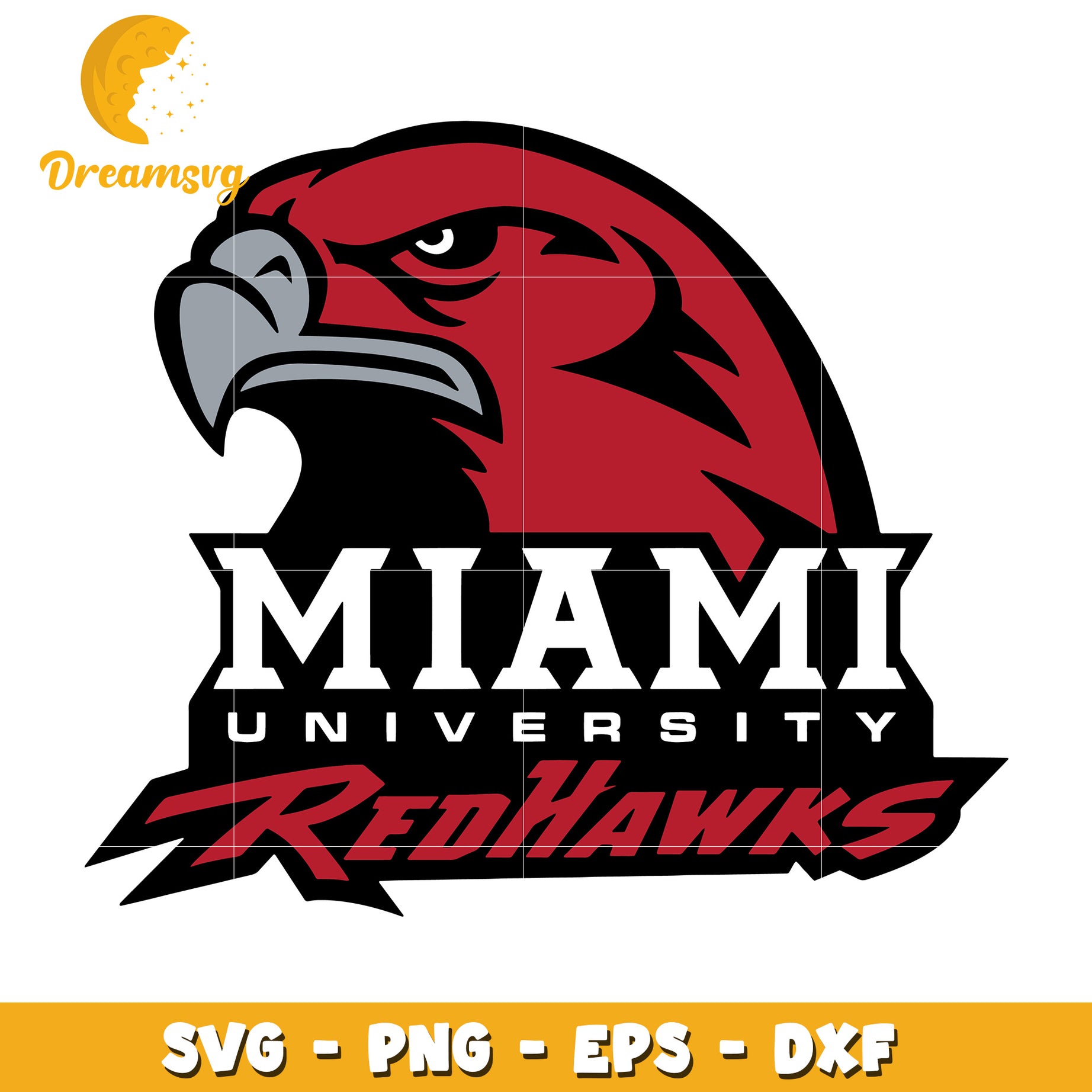 Miami RedHawks SVG PNG EPS DXF