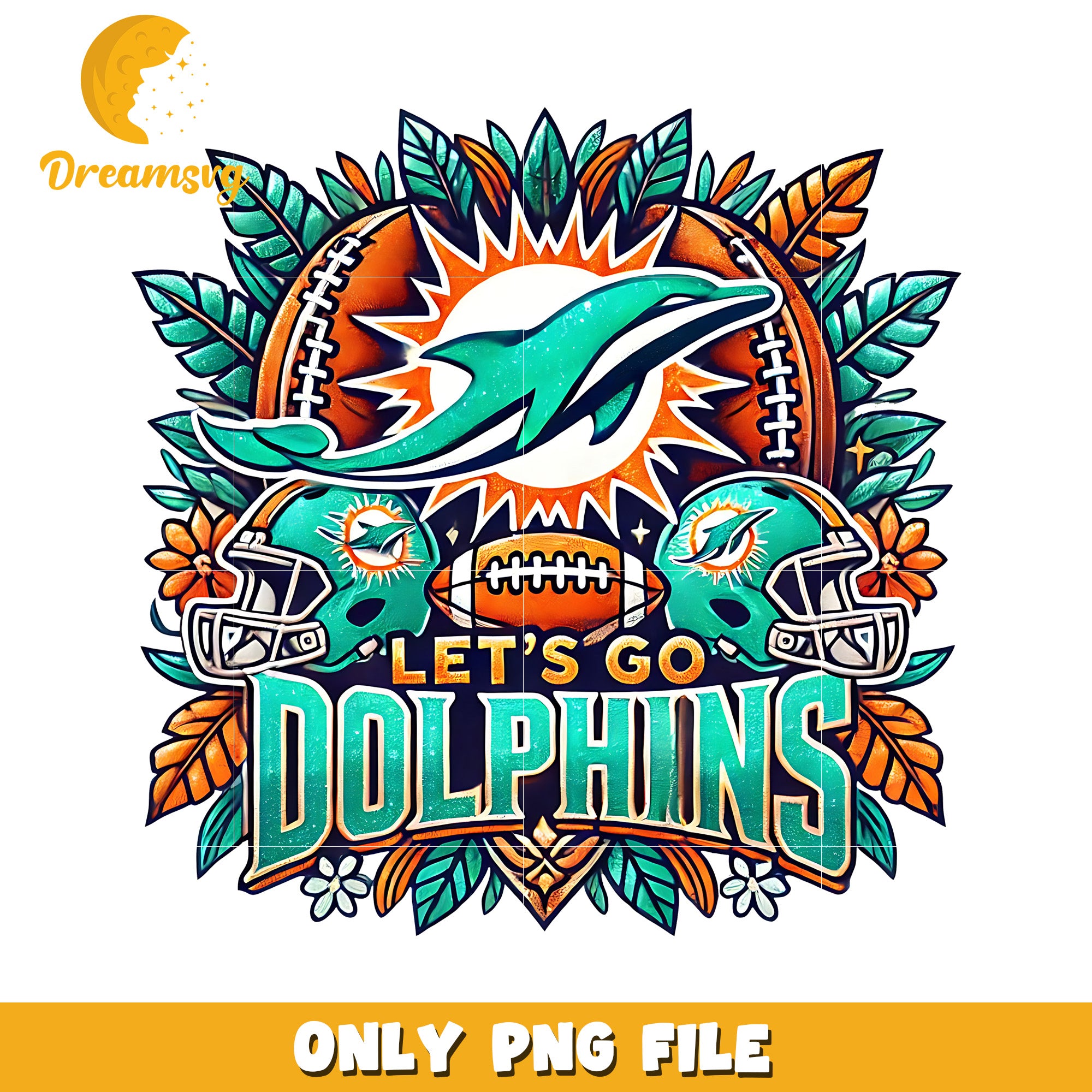 Miami dolphins let's go png, nfl games png, nfl png