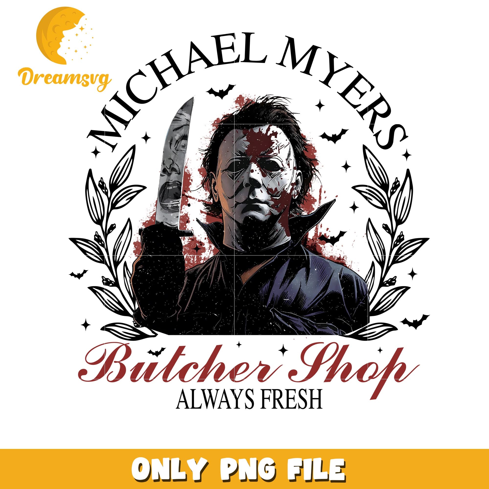 Michael Myers butcher shop halloween png, Horror movies killers png