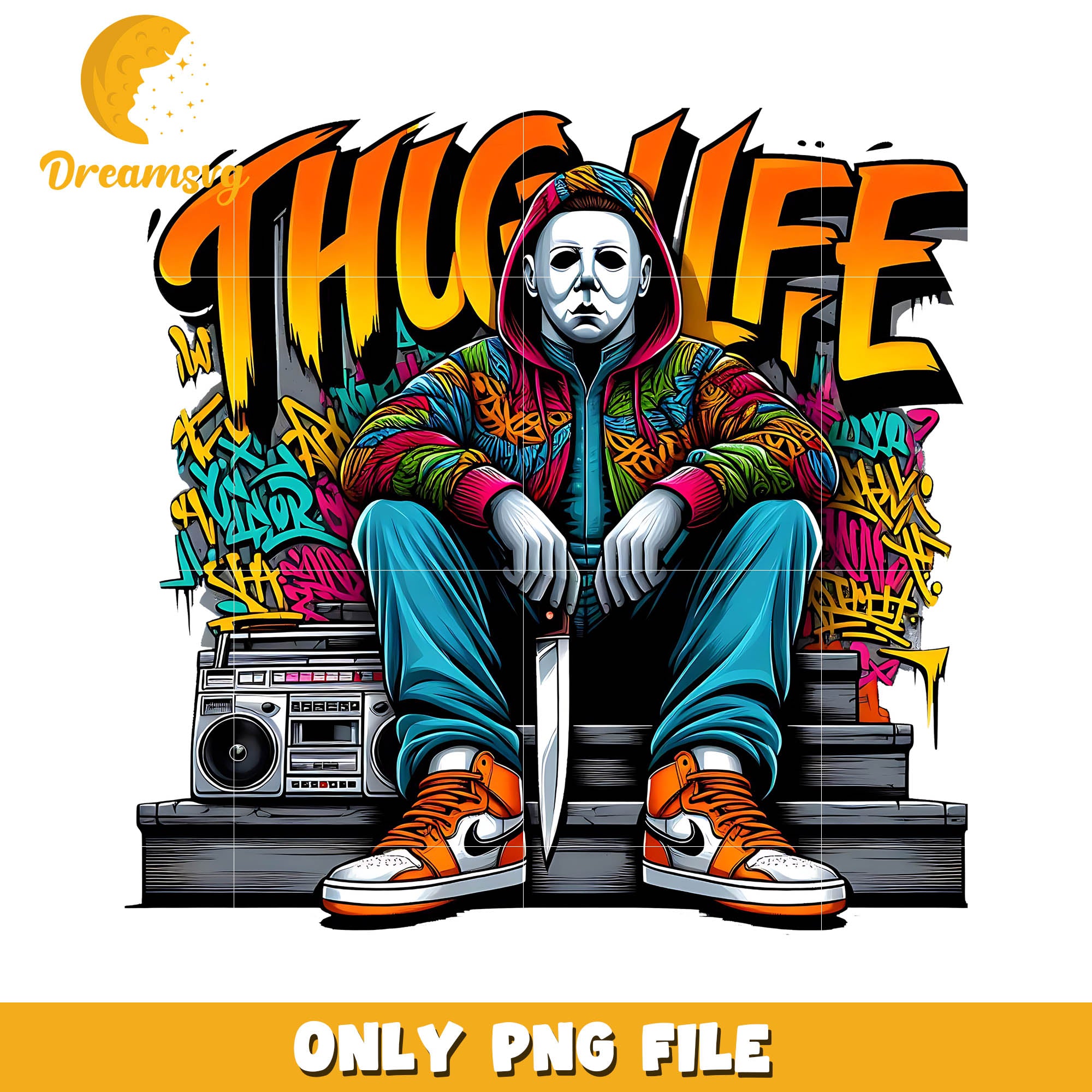 Michael Myers thug life horror killer png, Halloween horror movies png