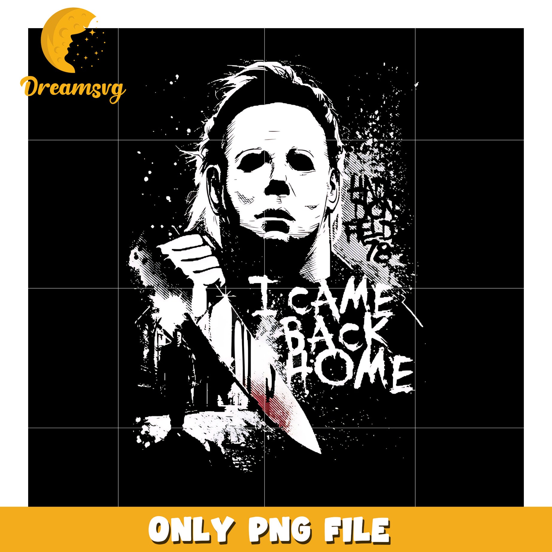 Michael i came back home png, michael myers png, horror movie png