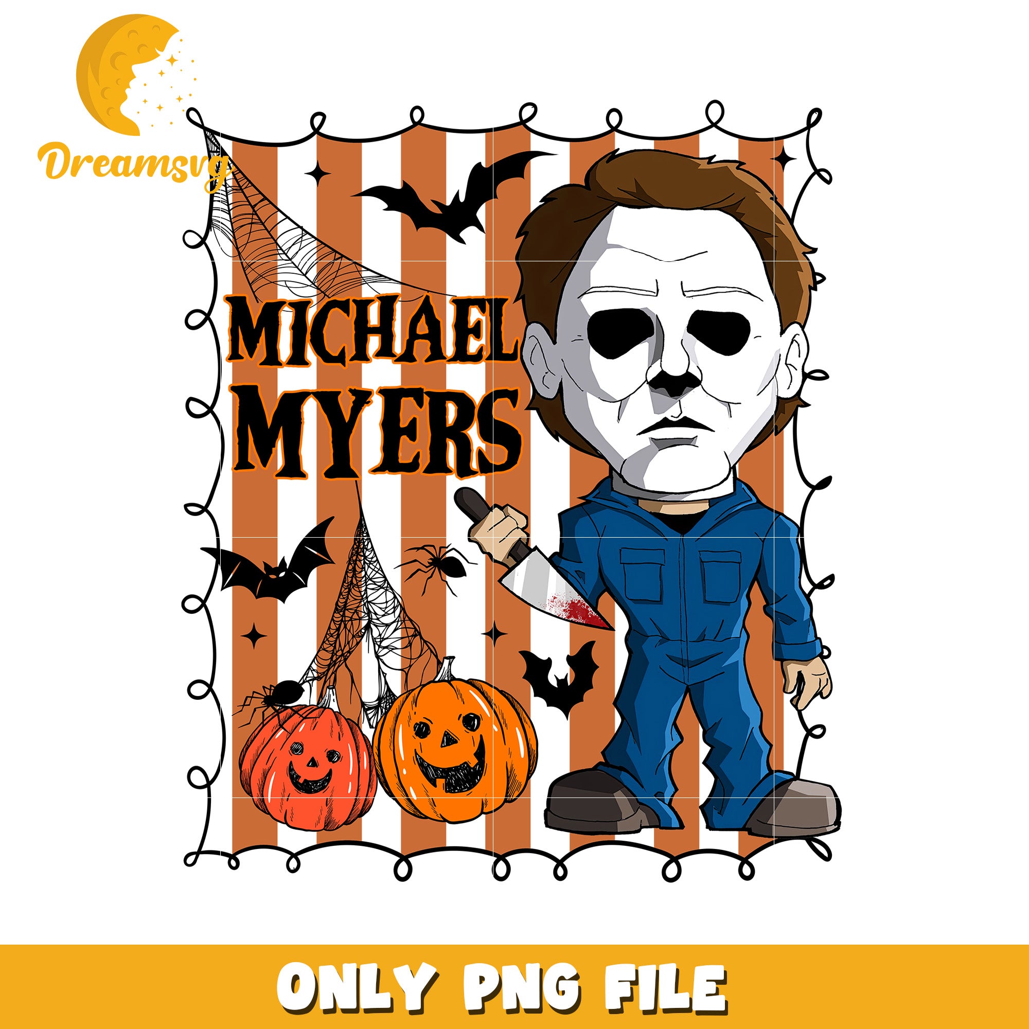 Michael myers design png, halloween png, halloween season png