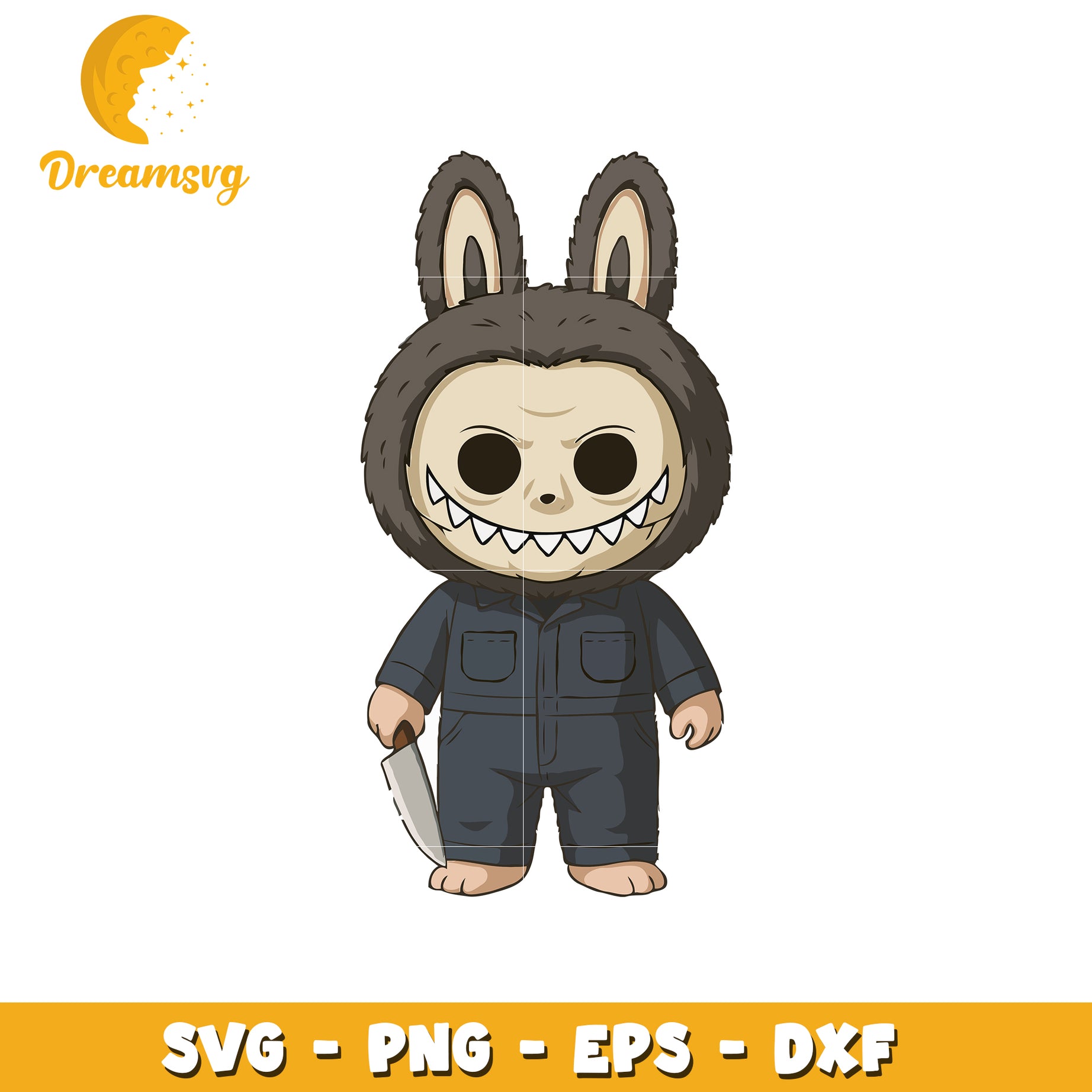 Michael myers labubu svg, labubu art svg, labubu price svg