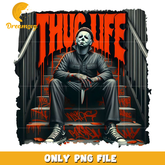 Michael myers thug life png, halloween era​​ png, halloween candy png