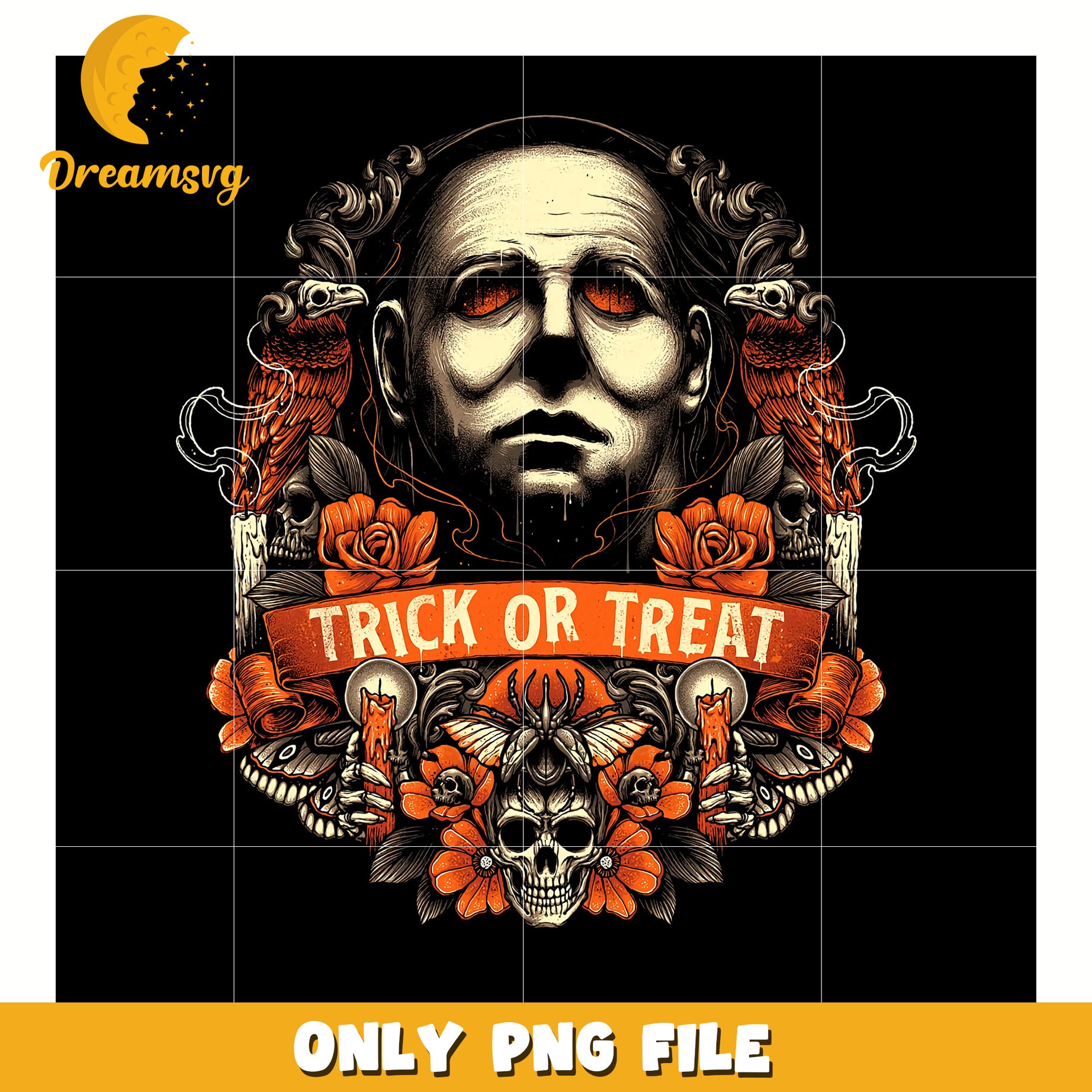 Michael myers trick or treat png, halloween decor png, halloween characters png