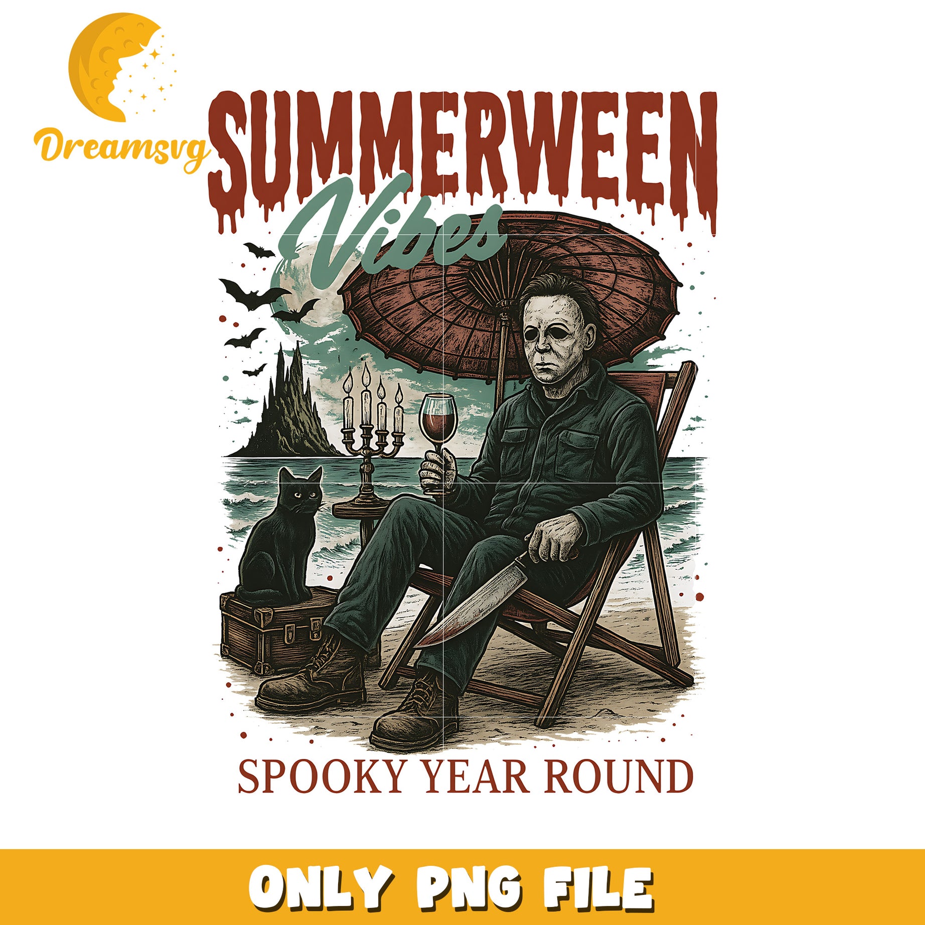 Michael summerween png, halloween quotes png, halloween holiday png
