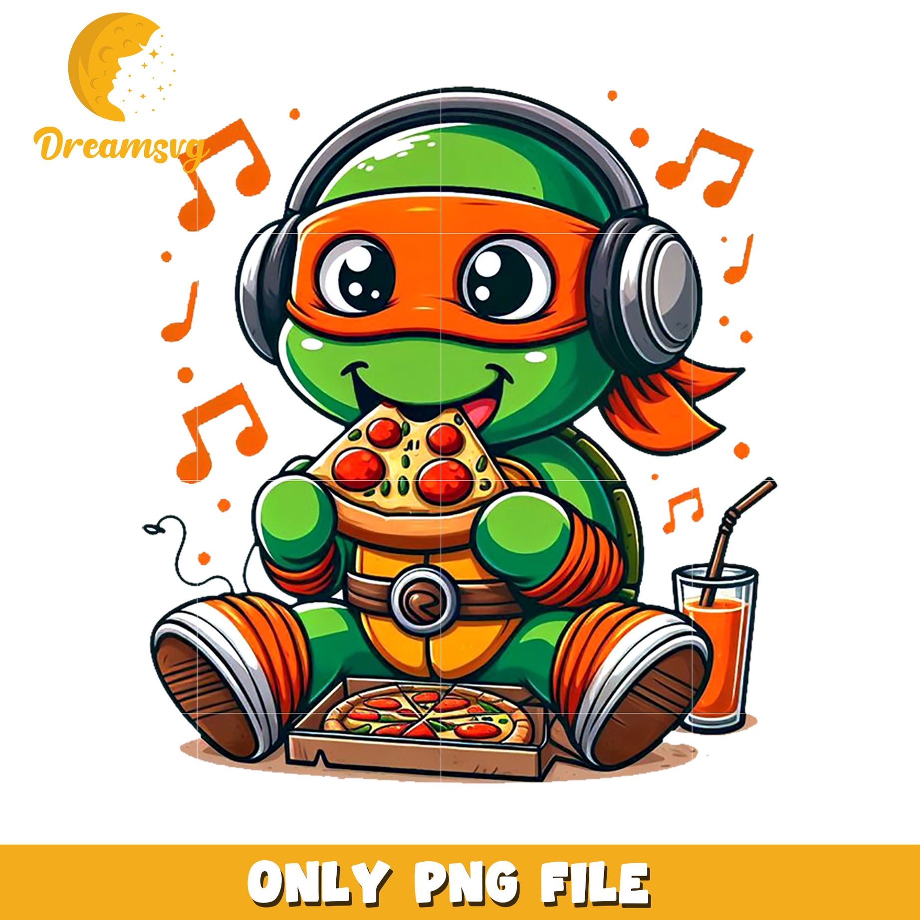 Michelangelo cute png, ninja turtles​ png, funny turtles cartoon png