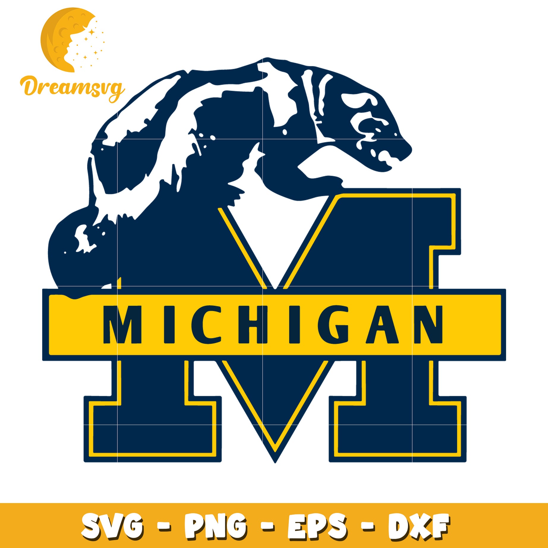 Michigan Bear Logo SVG Design for Cricut and Silhouette Crafting