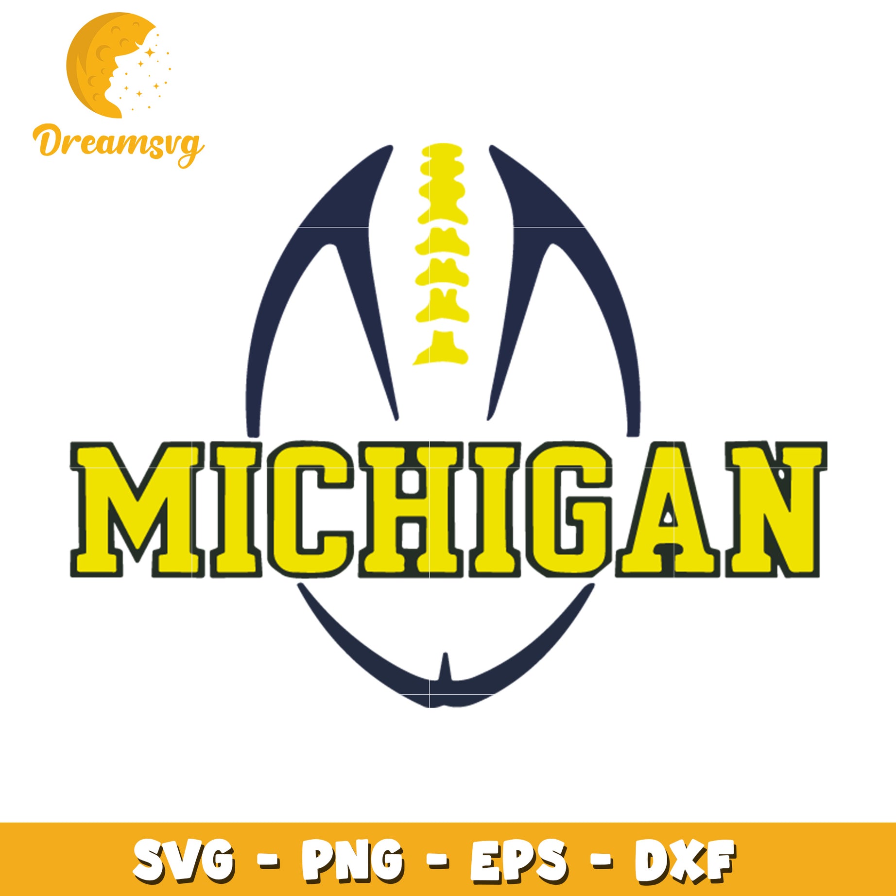 Michigan Football SVG Cut File