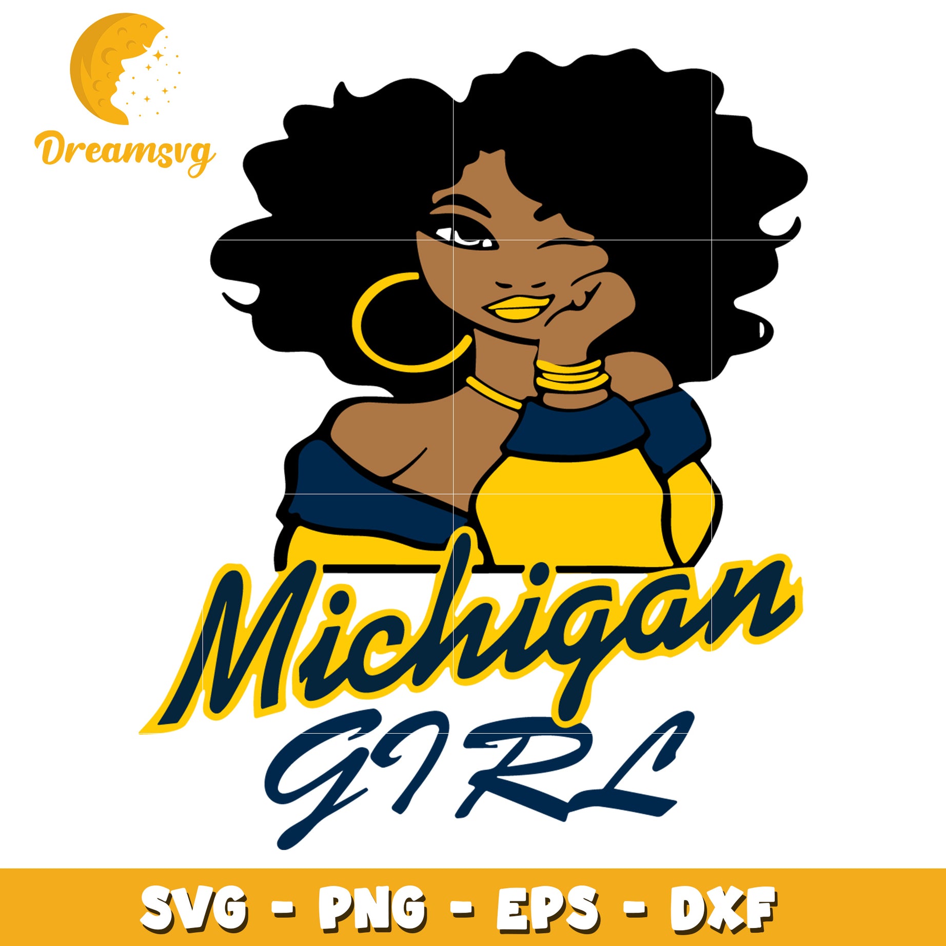 Michigan Girl SVG Cut File PNG EPS DXF