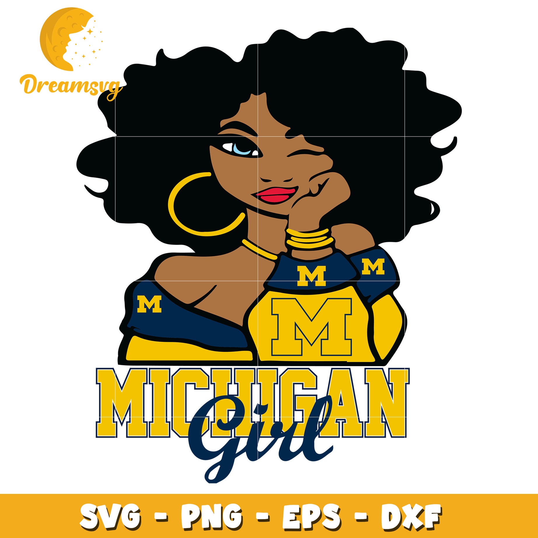 Michigan Girl SVG PNG EPS DXF Cut File