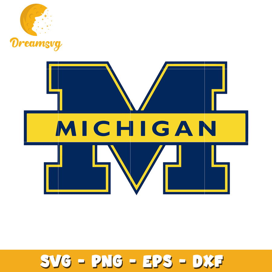 Michigan Logo SVG PNG EPS DXF Cut File
