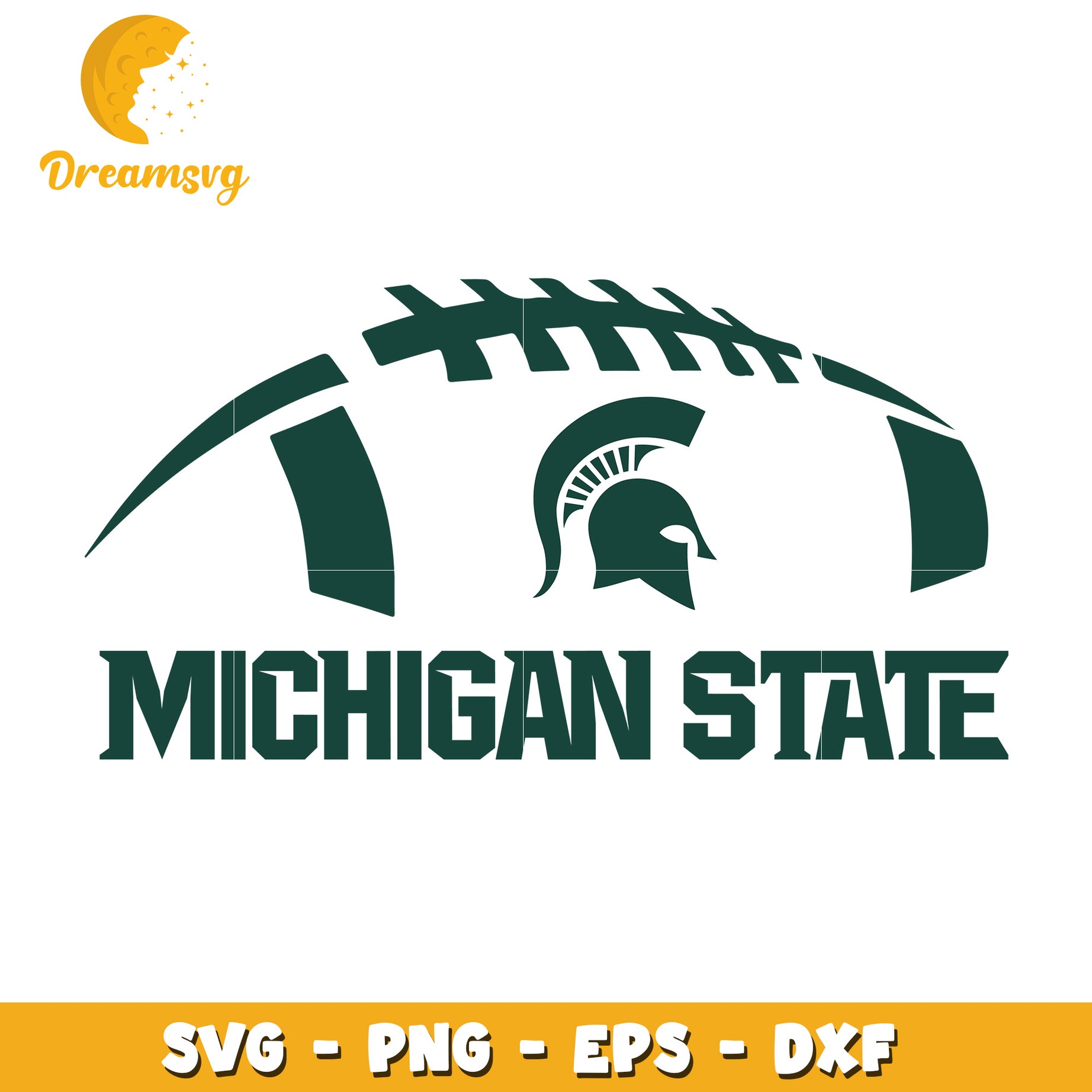 Michigan State Football SVG Cut File