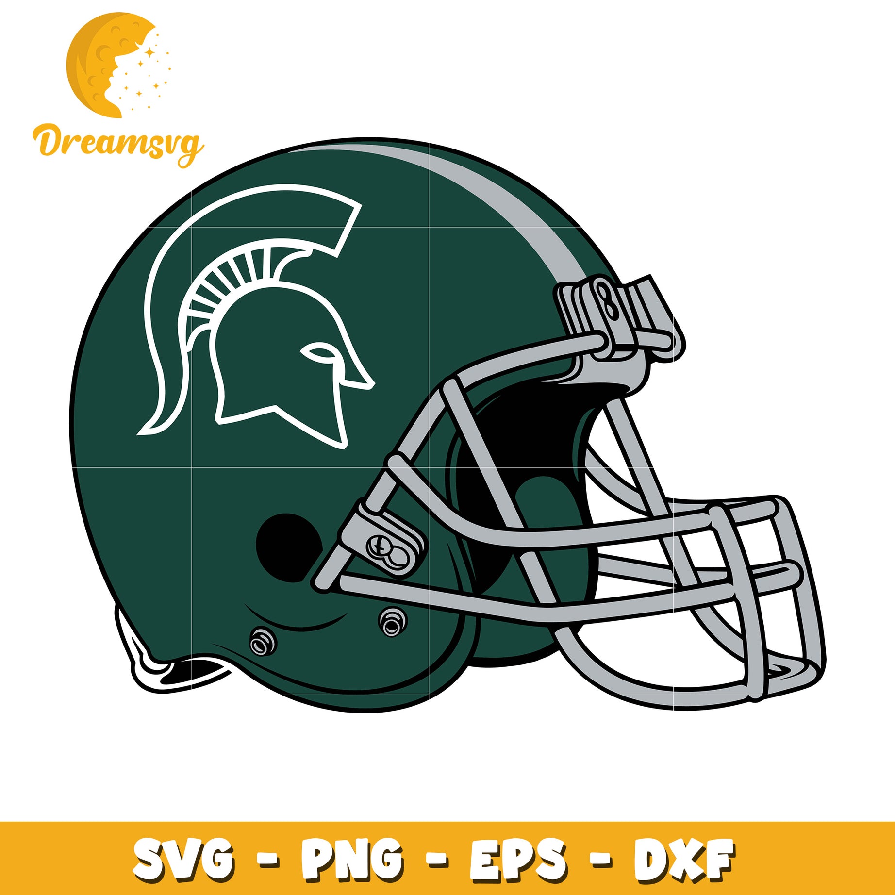 Michigan State Helmet SVG PNG EPS DXF