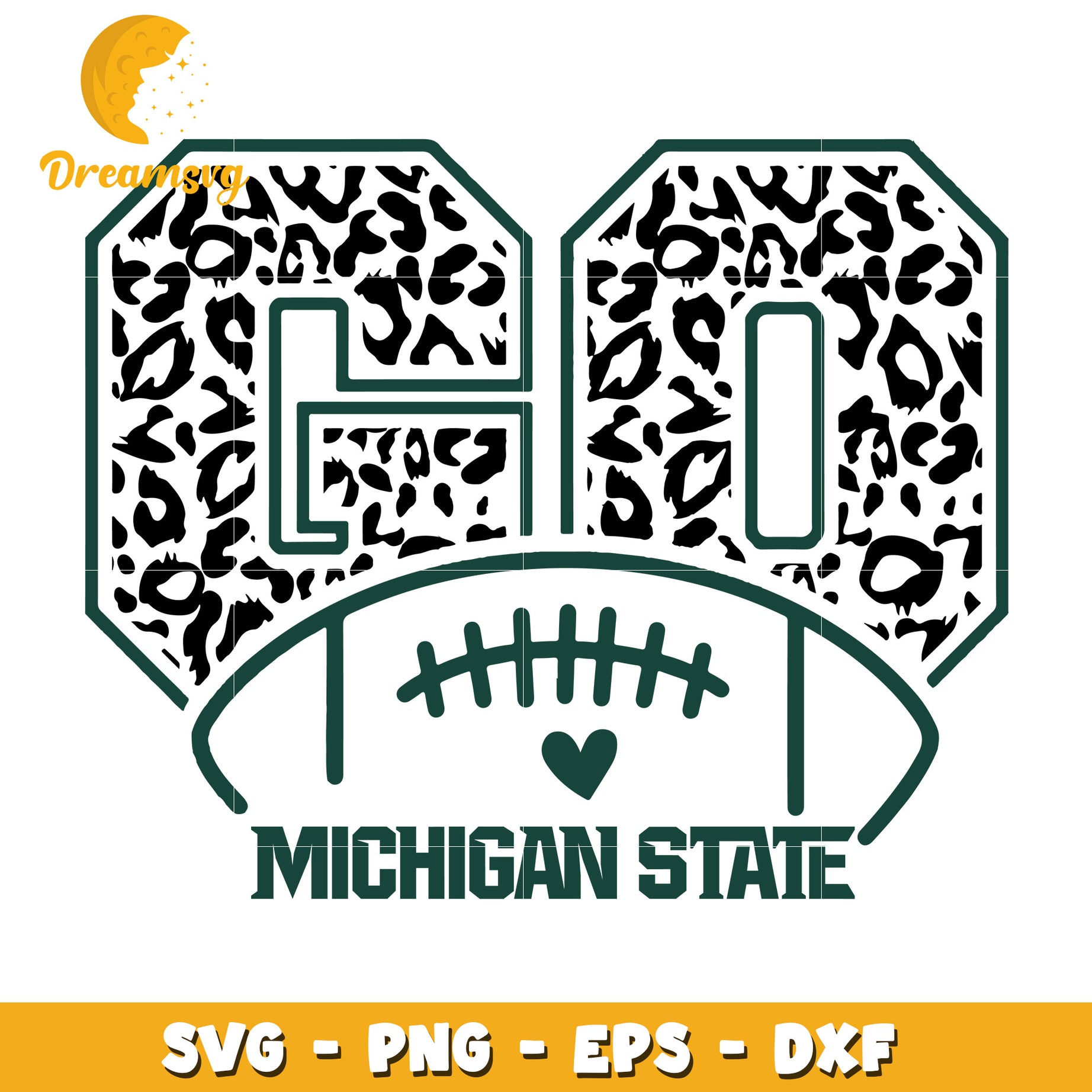 Michigan State Leopard SVG Cut File