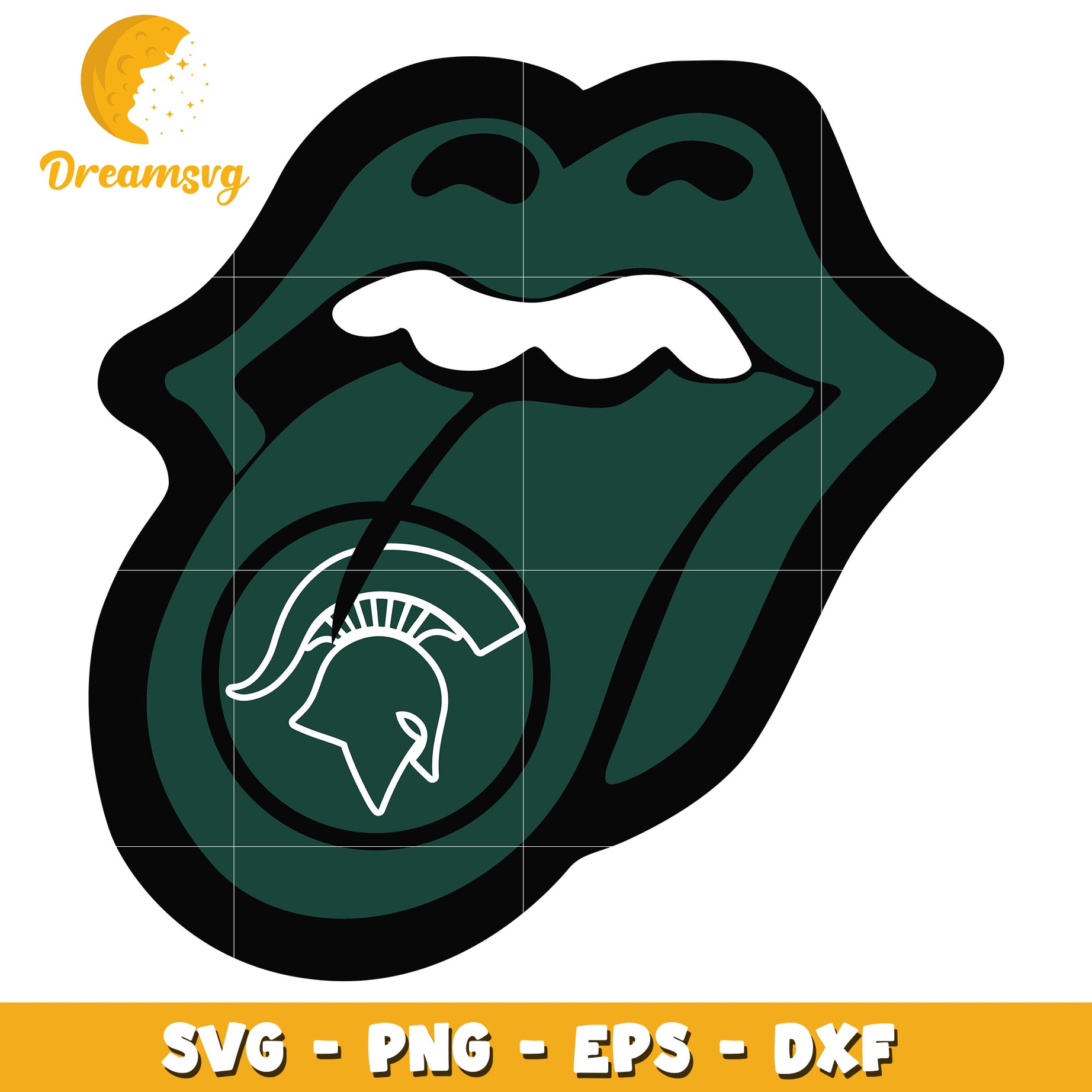 Michigan State Spartan Tongue SVG PNG EPS DXF