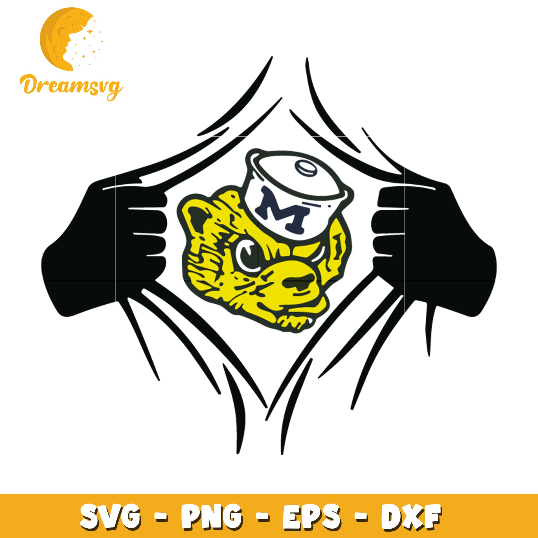 Michigan Wolverine SVG PNG EPS DXF