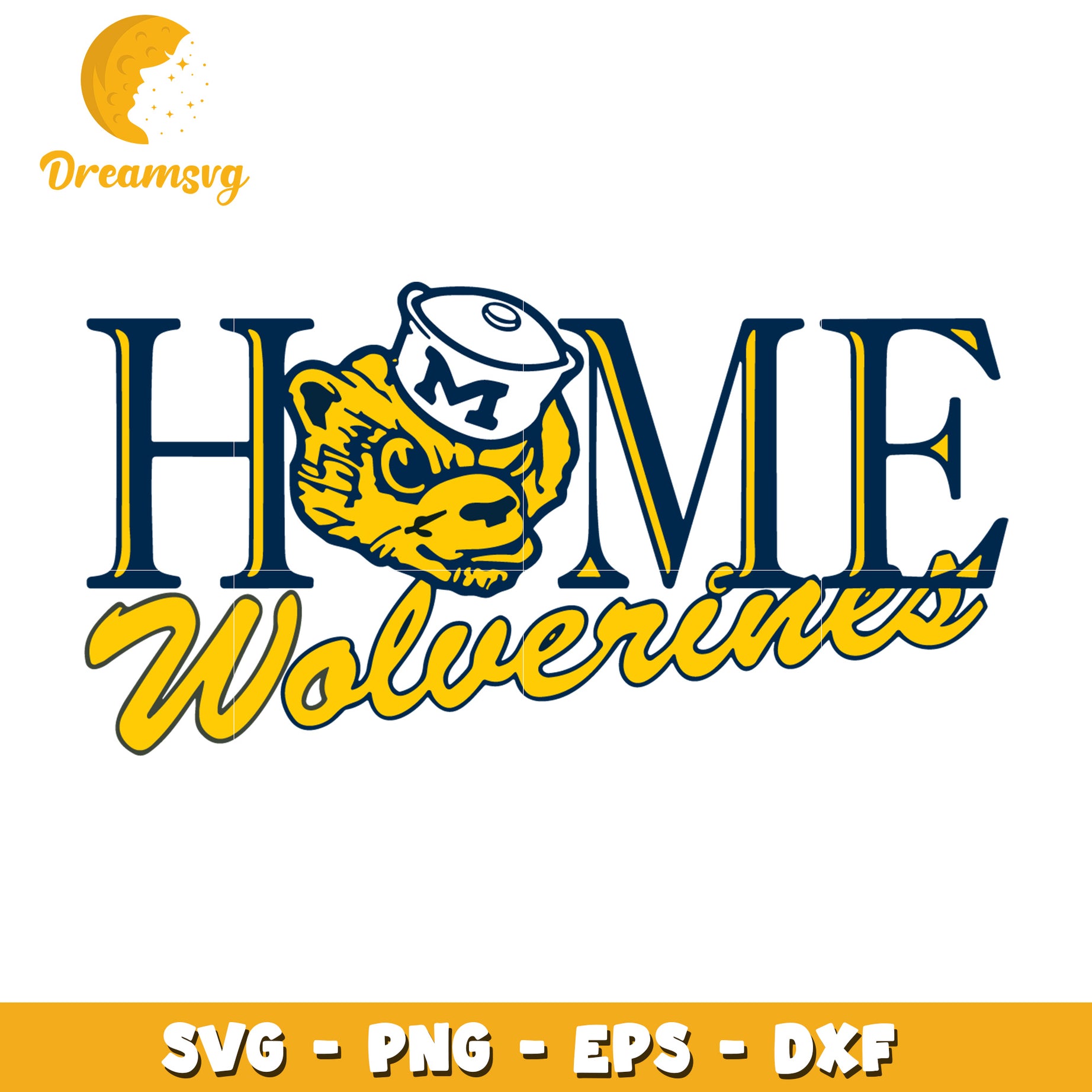 Michigan Wolverines SVG Home Design