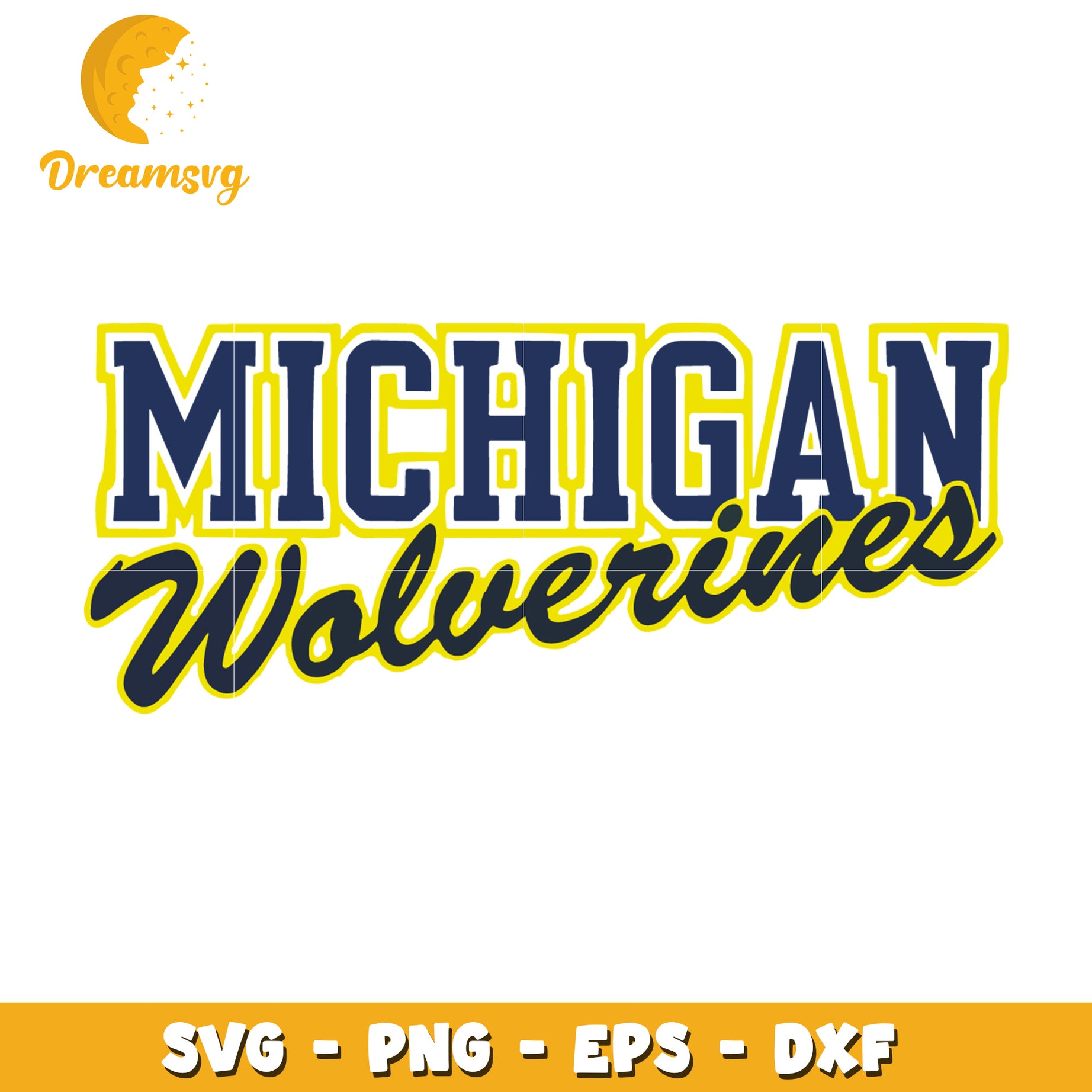 Michigan Wolverines Team Logo SVG File for Craft Projects