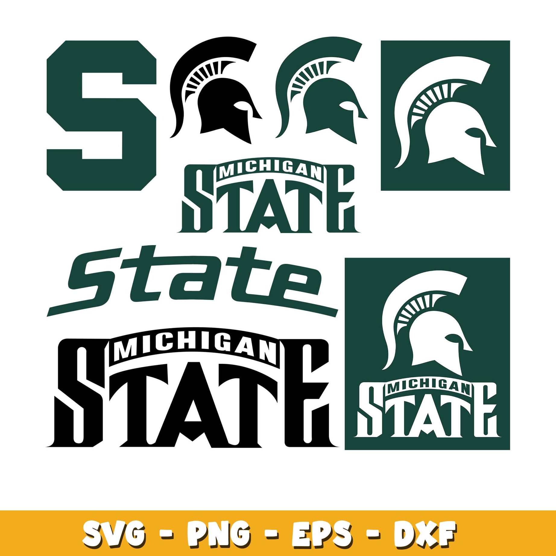 Michigan State Spartans  Bundle svg, Michigan State Spartans  logo svg, ncaa svg 