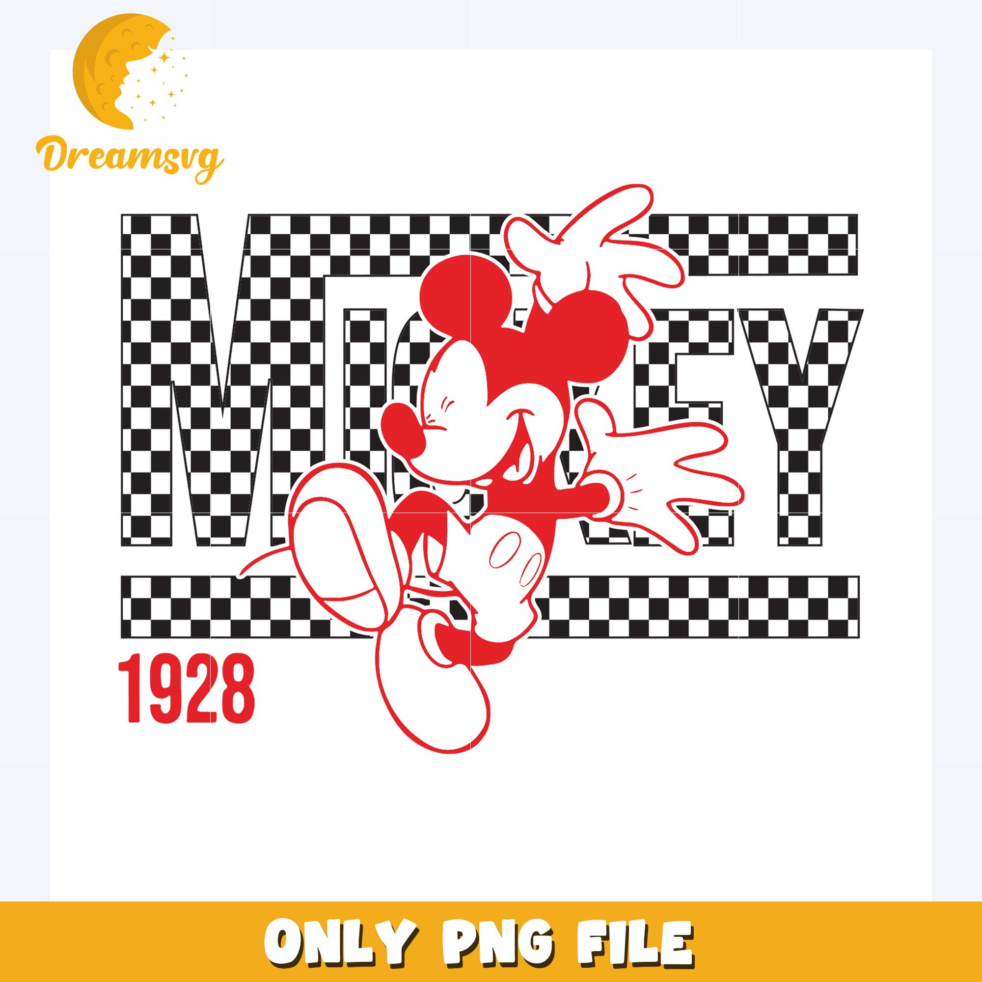 Mickey 1928 design png, disney plus png, disney world png