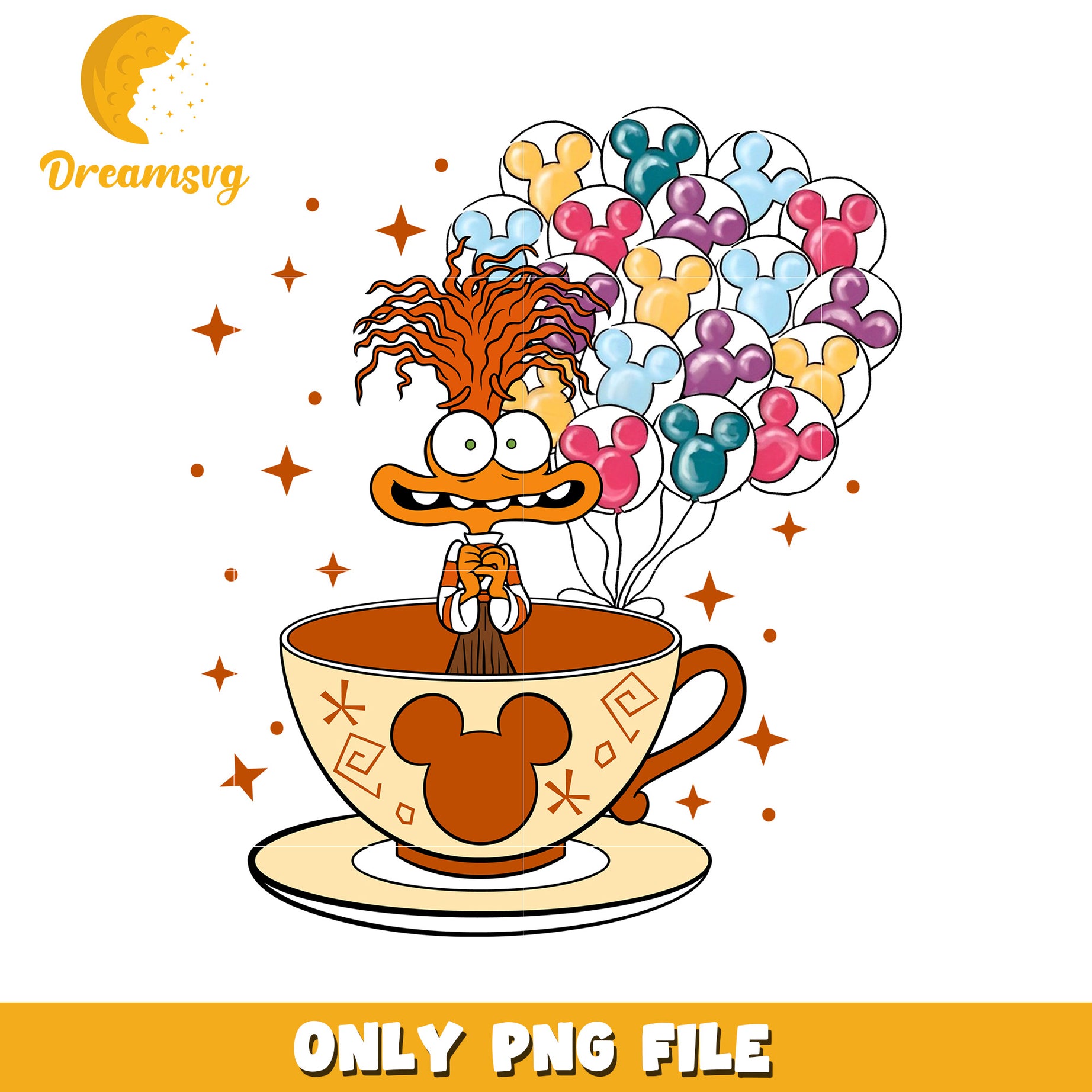 Mickey Balloons Teacup PNG