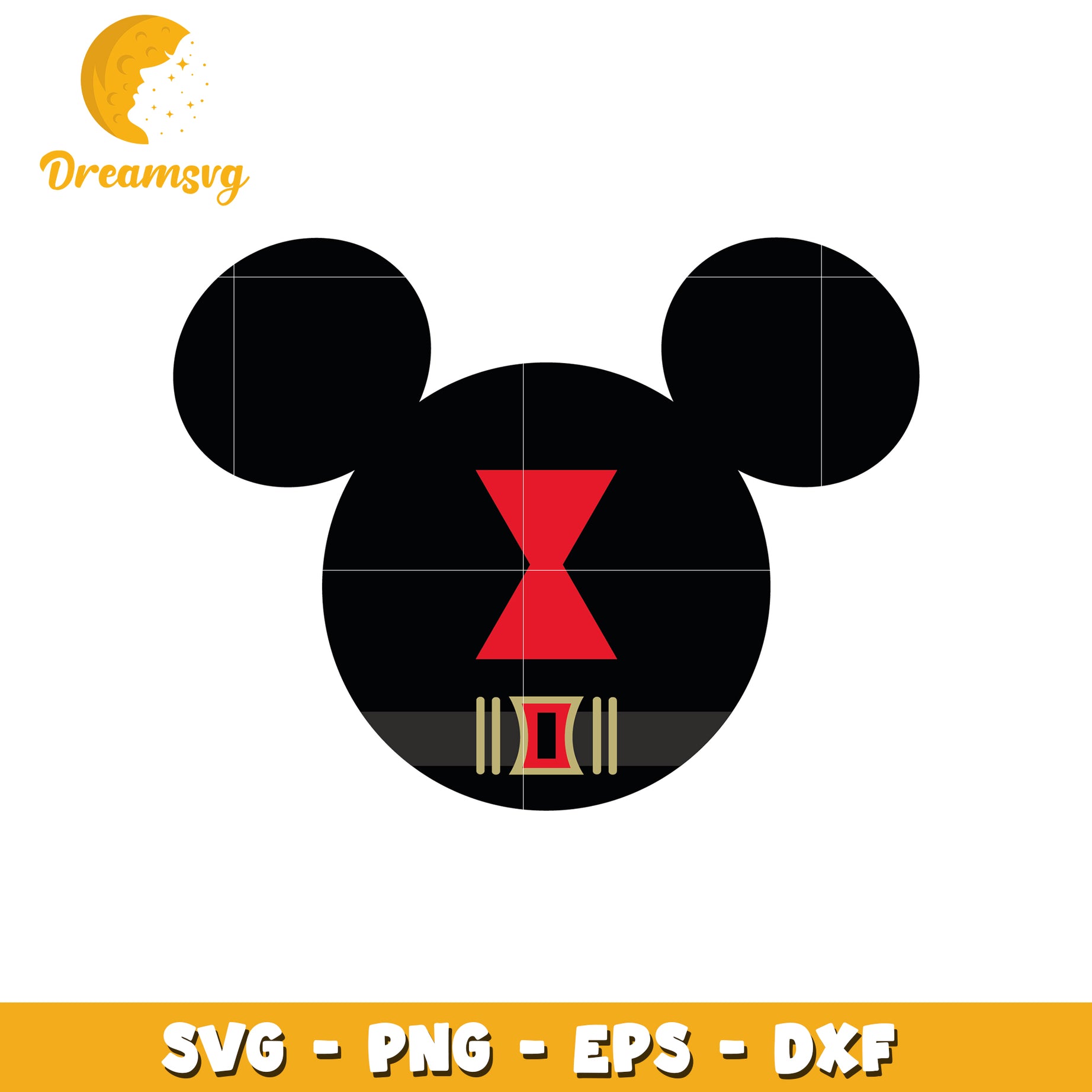 Mickey Black Widow SVG Cut File