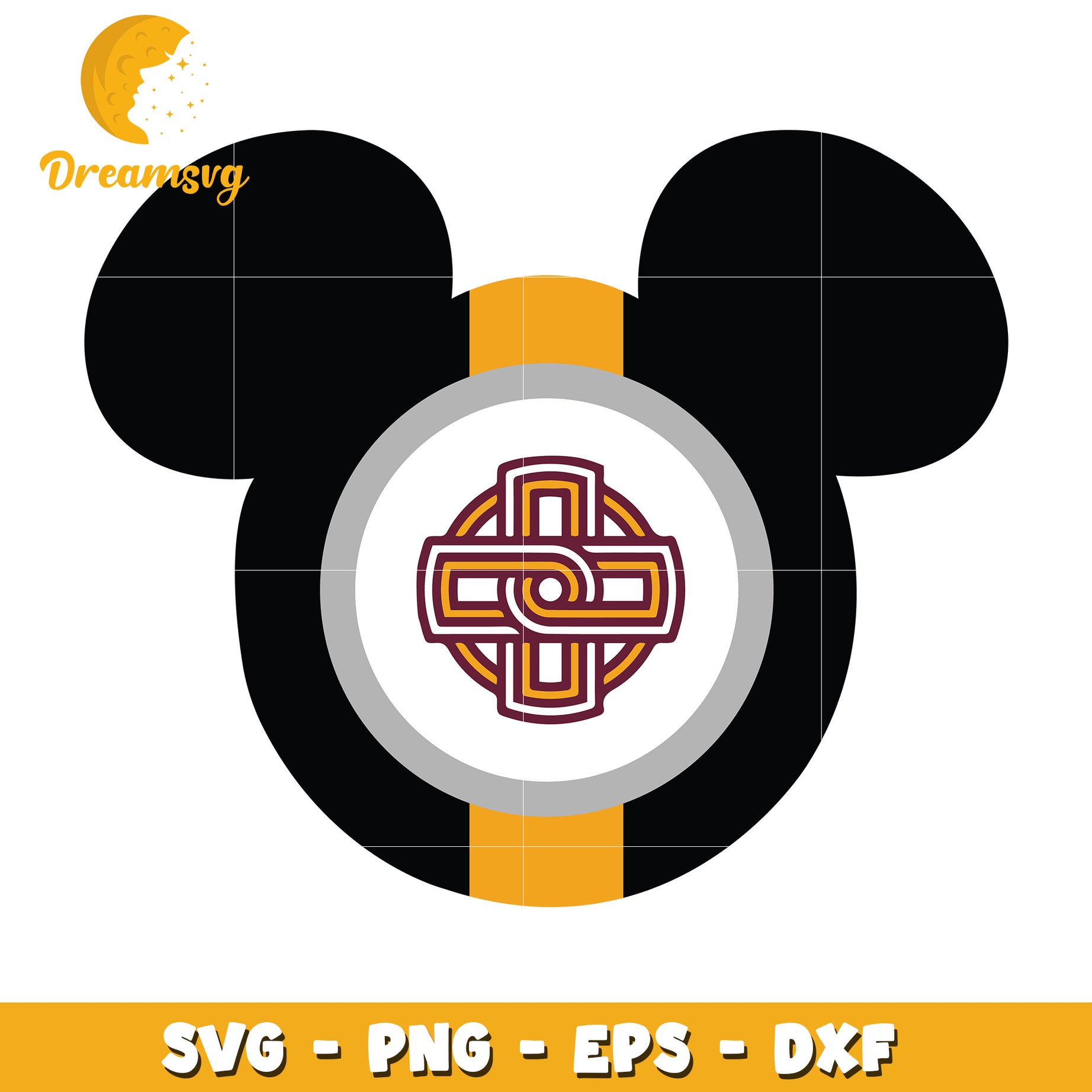 Mickey Celtic Knot SVG PNG EPS DXF