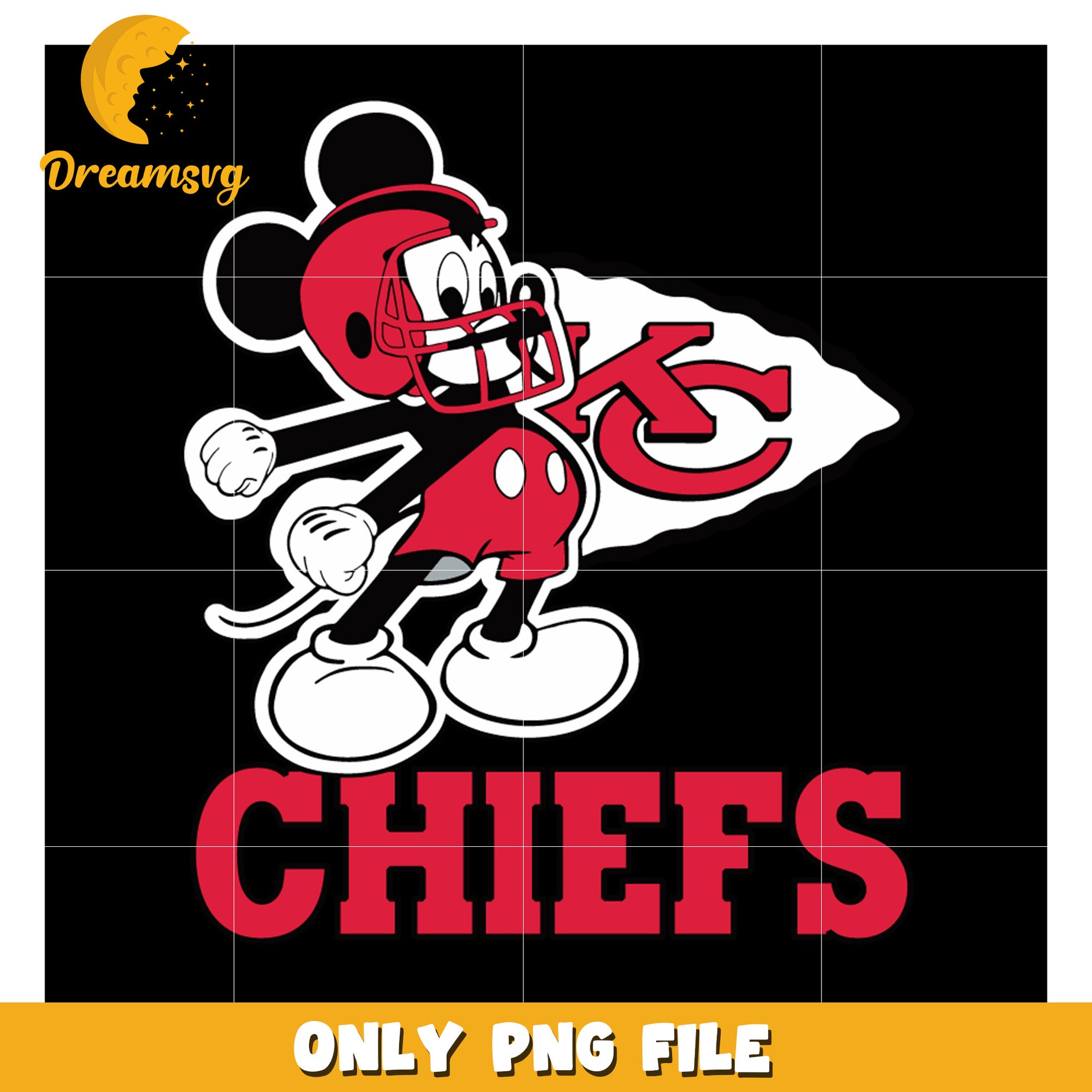 Mickey Chiefs PNG Football Image