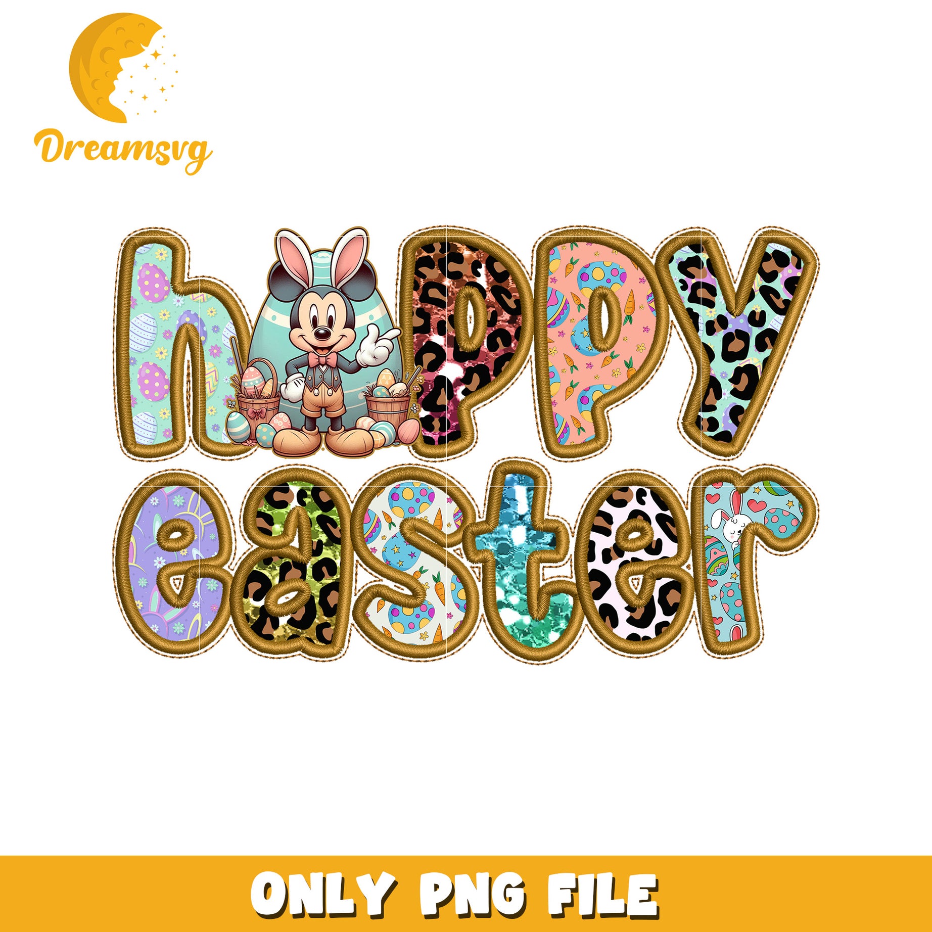 Mickey Easter PNG Sublimation Design