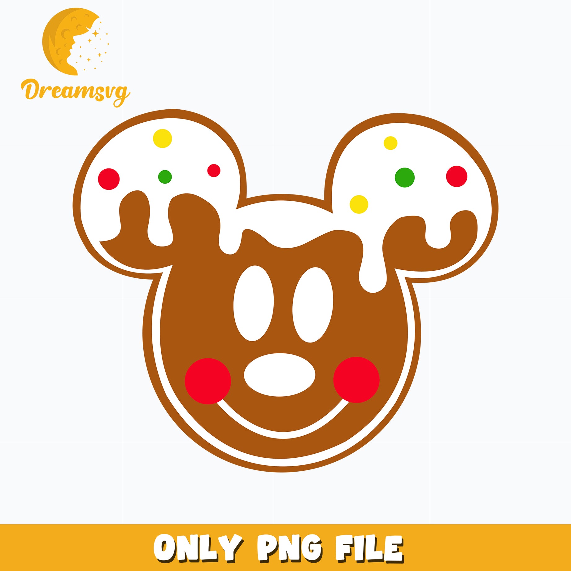 Mickey Gingerbread Mickey Face Gingerbread png – DreamSVG Store