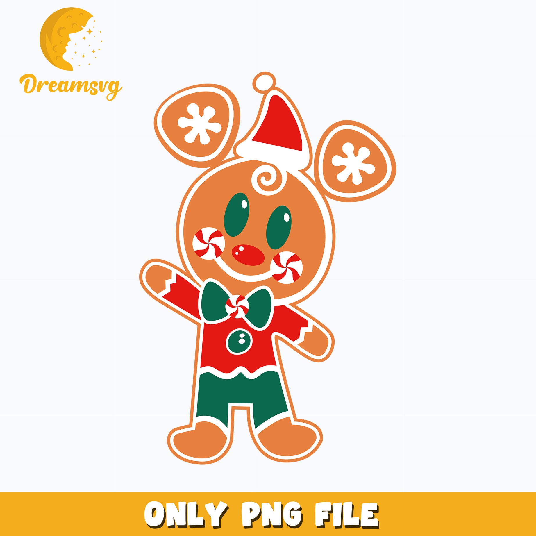 Mickey Gingerbread png