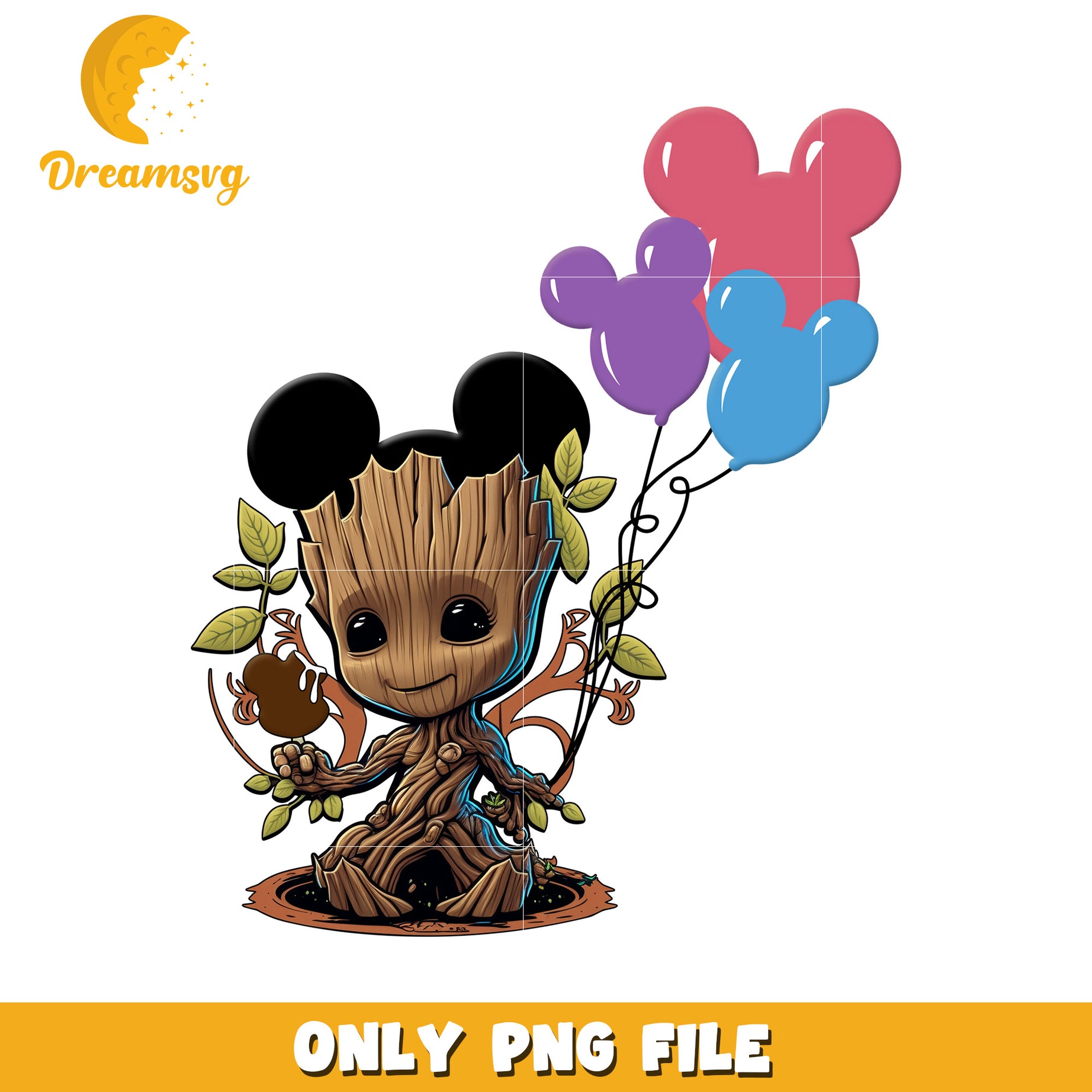 Mickey Groot PNG Cute Birthday Design