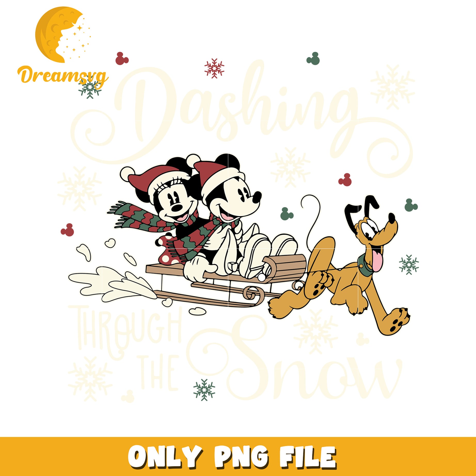 Mickey Minnie Christmas PNG