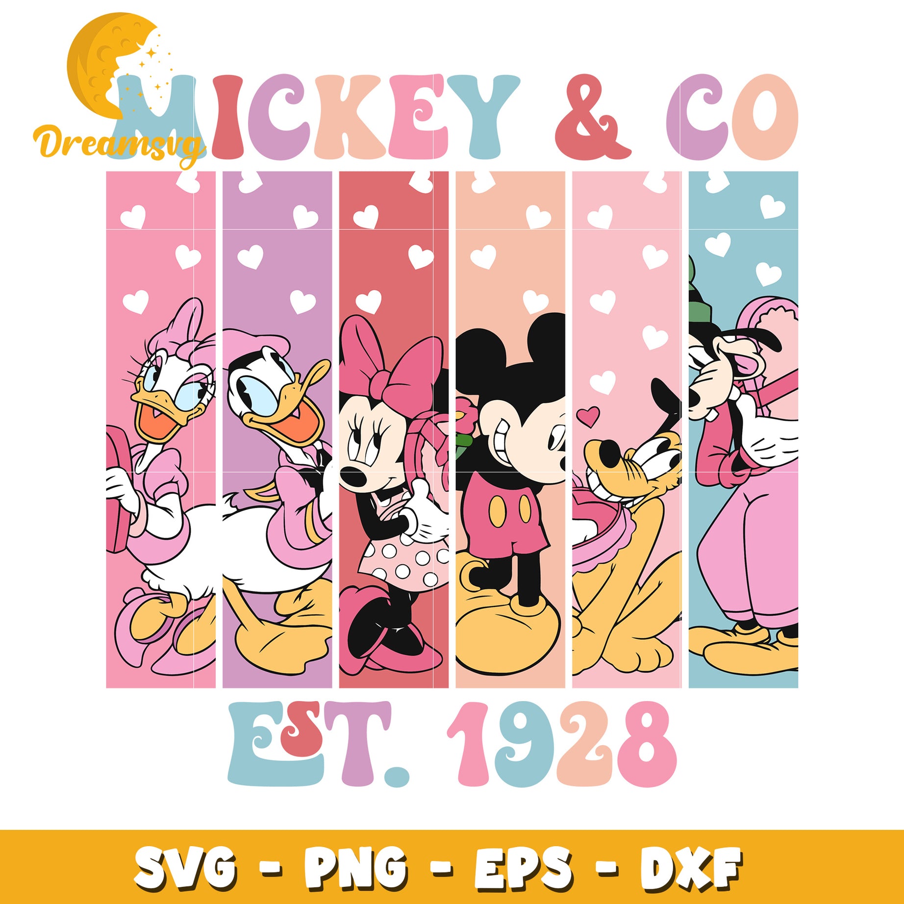 Mickey Minnie Friends SVG Cut Files