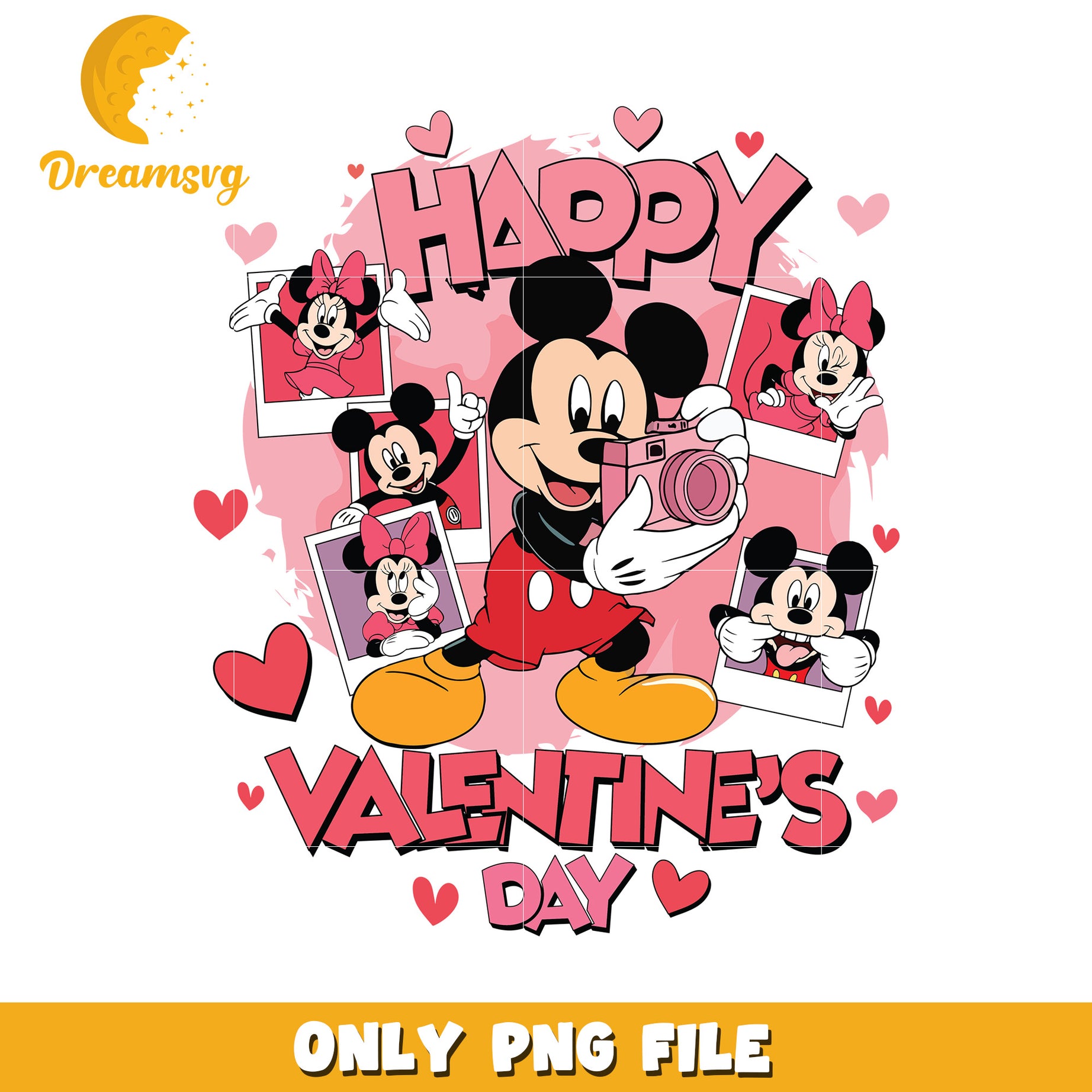 Mickey Minnie Valentines Day PNG