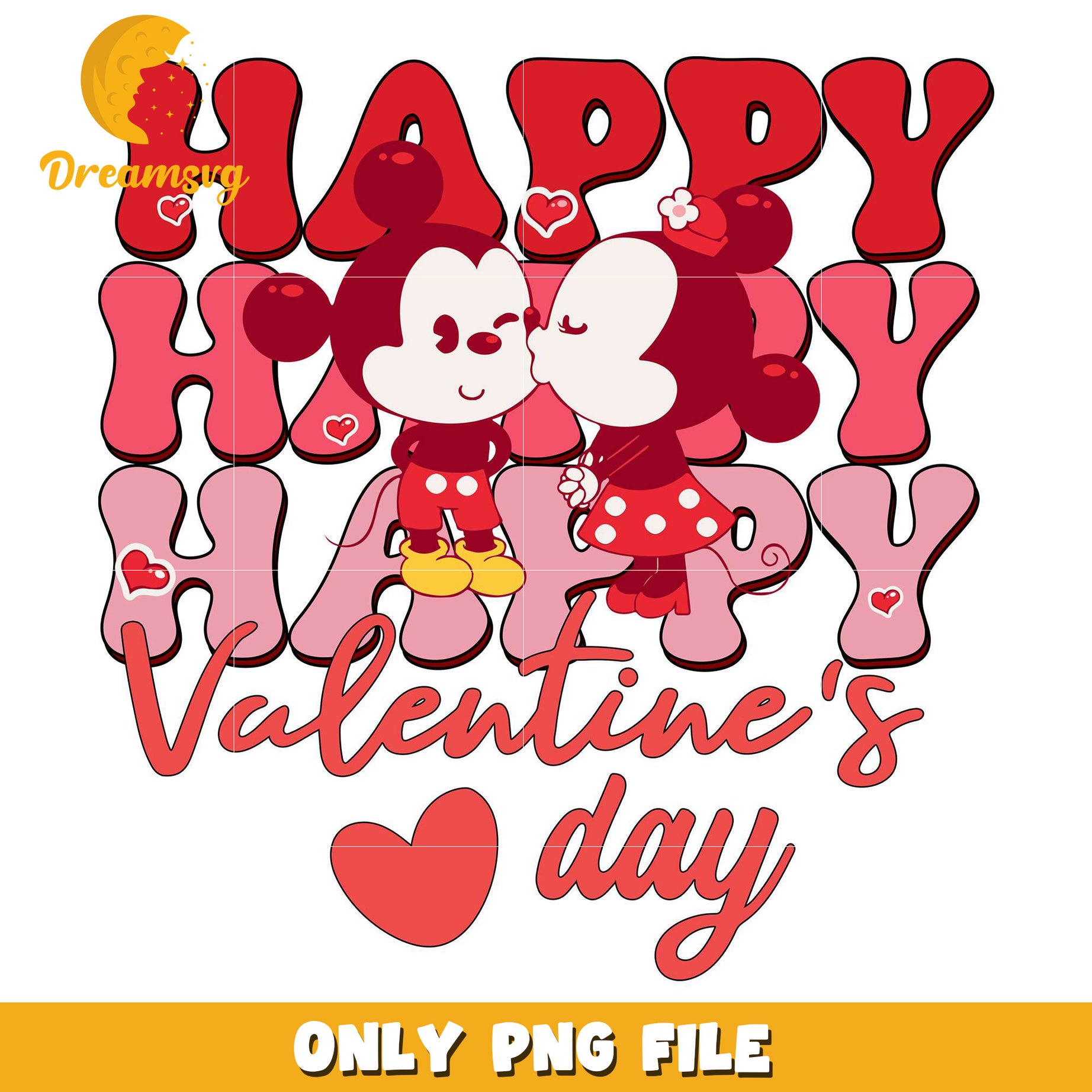 Mickey Minnie happy valentine's day png, Mickey Minnie png