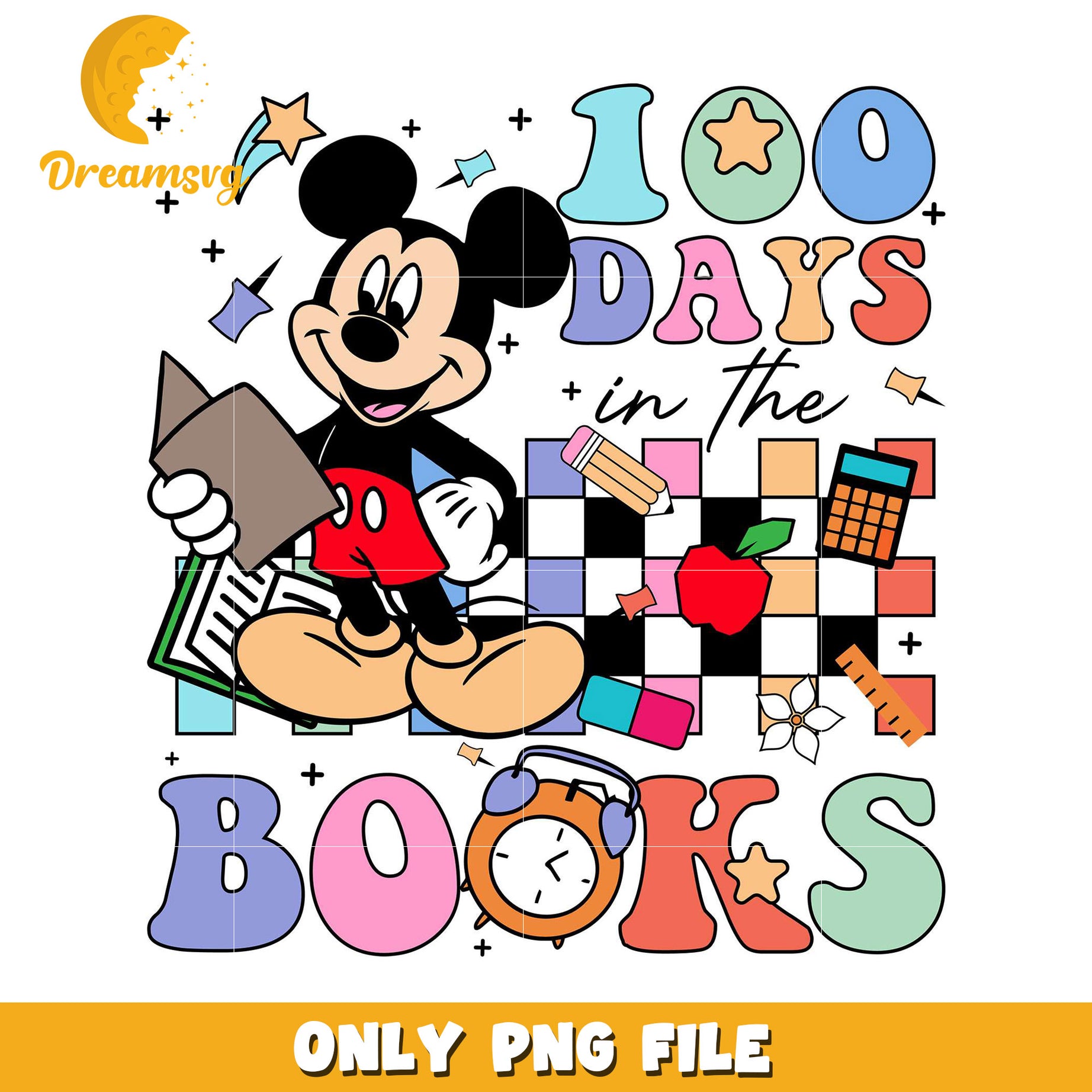 Mickey Mouse 100 Days Books PNG