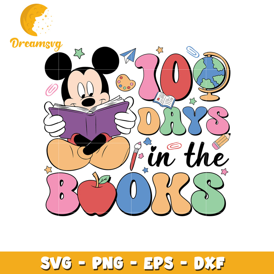 Mickey Mouse 10 Days in the Books SVG