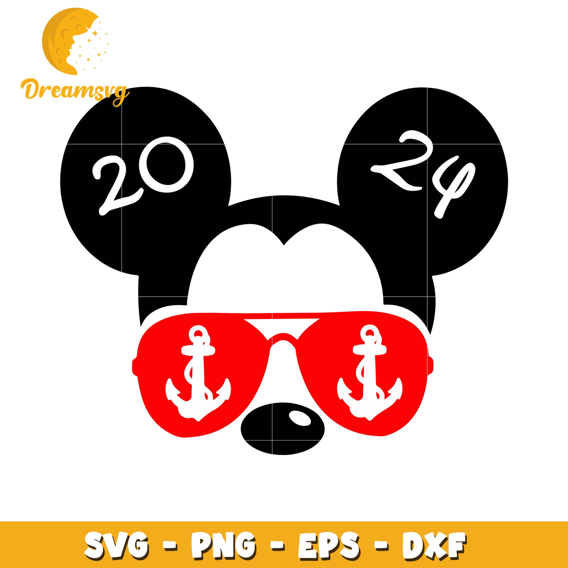 Mickey Mouse 2024 SVG Cut File