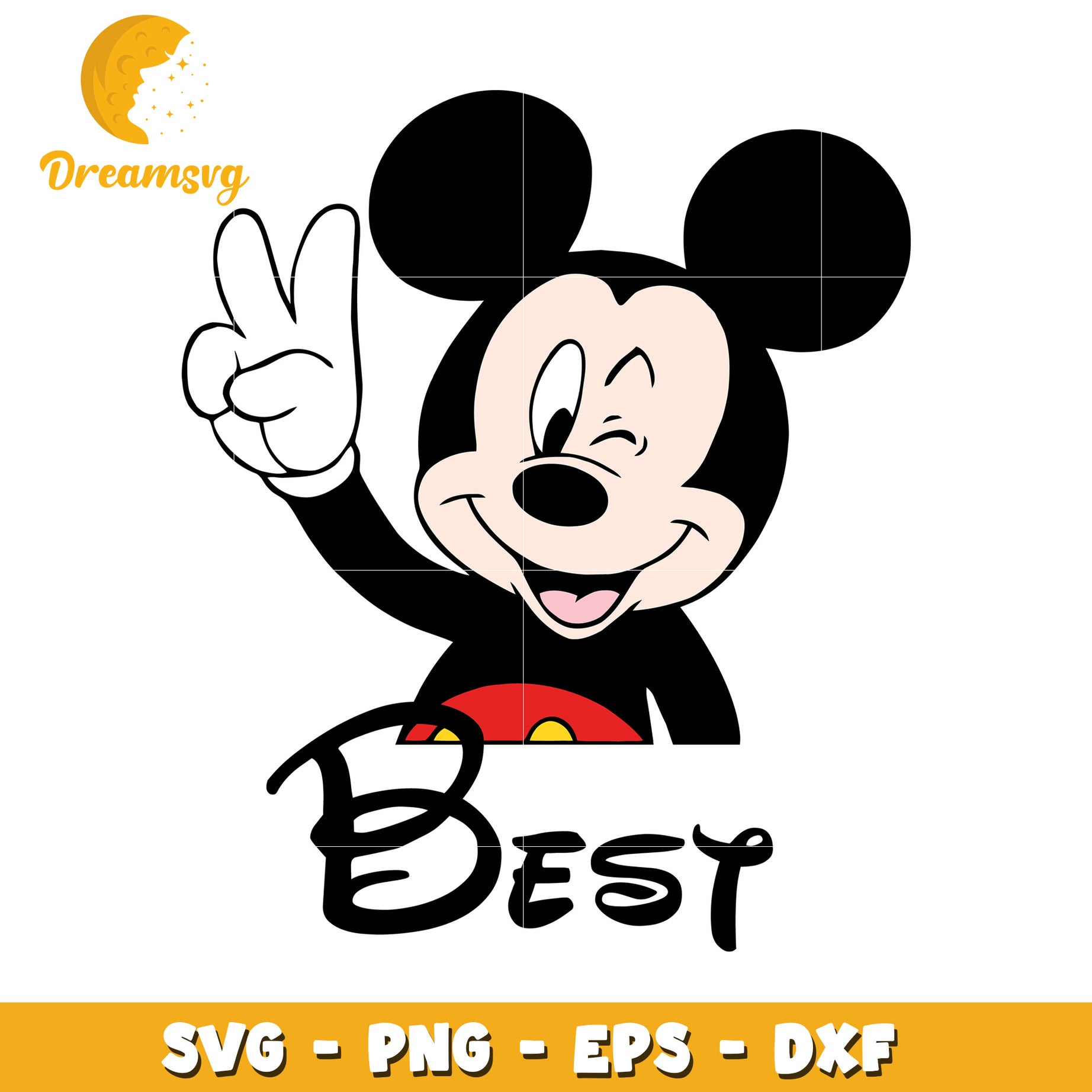 Mickey Mouse Best Friend SVG PNG EPS DXF