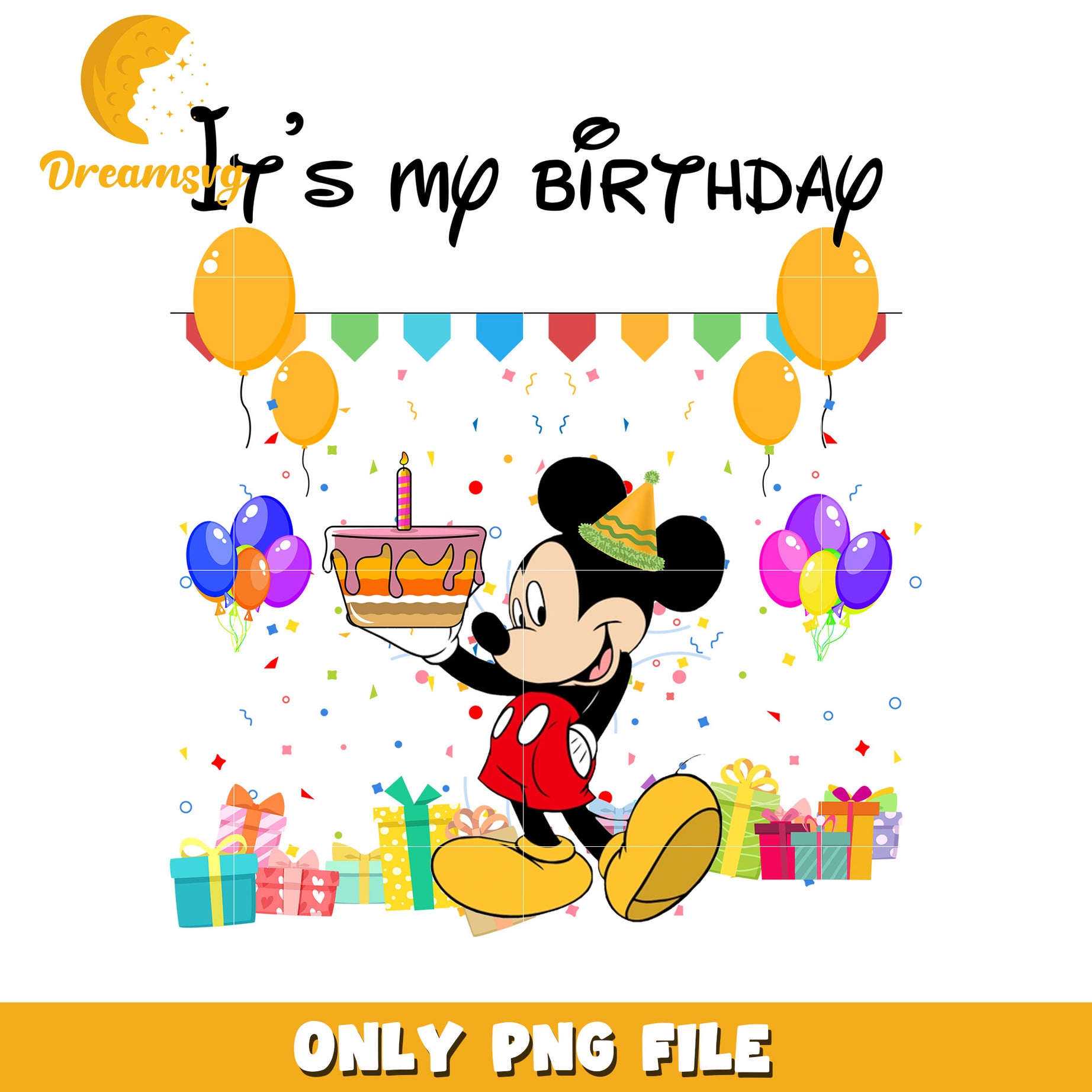 Mickey Mouse Birthday PNG Image