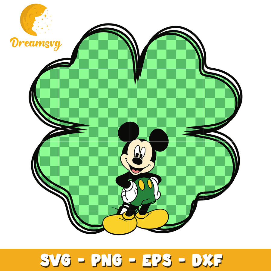 Mickey Mouse Clover SVG PNG EPS DXF