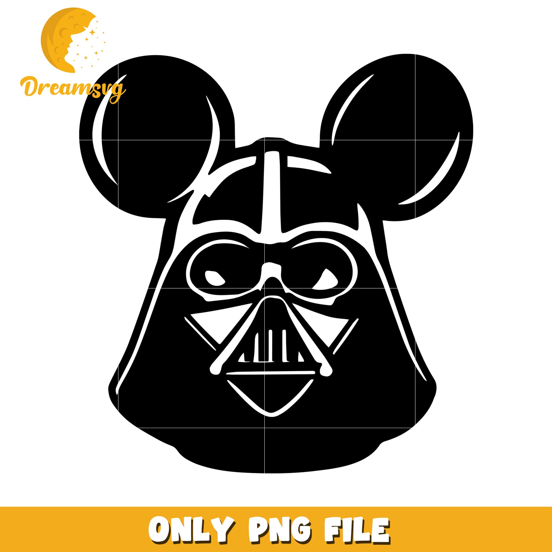 Mickey Mouse Darth Vader PNG File for Creative Projects