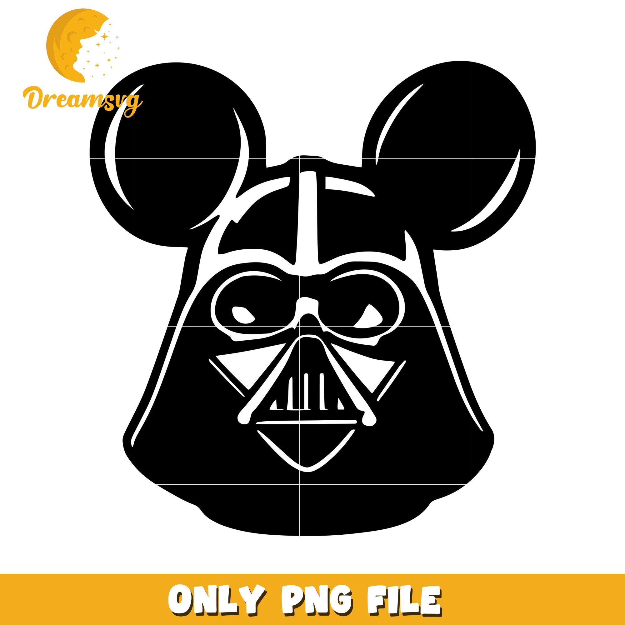Mickey Mouse Darth Vader PNG File for Creative Projects