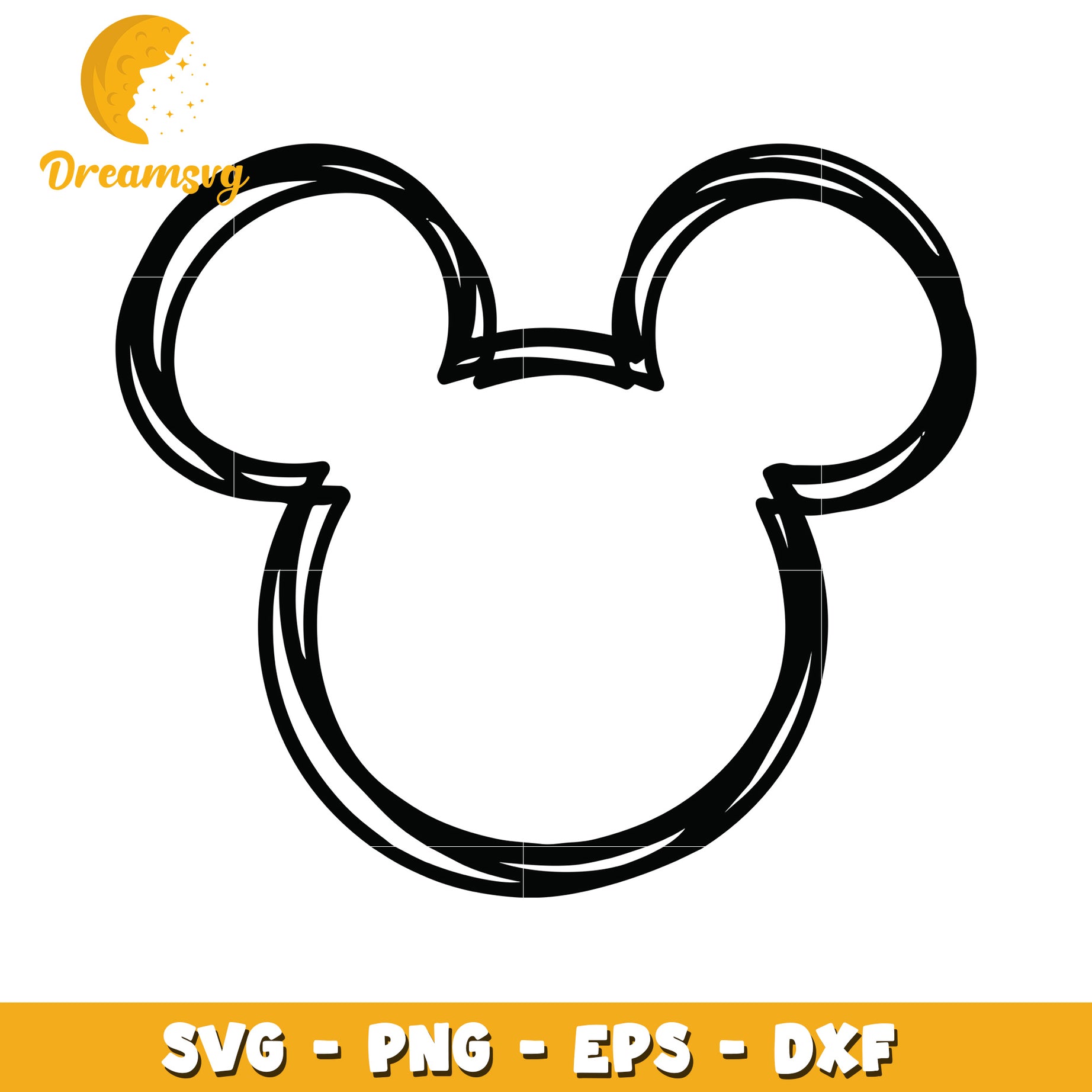 Mickey Mouse Ears SVG PNG EPS DXF