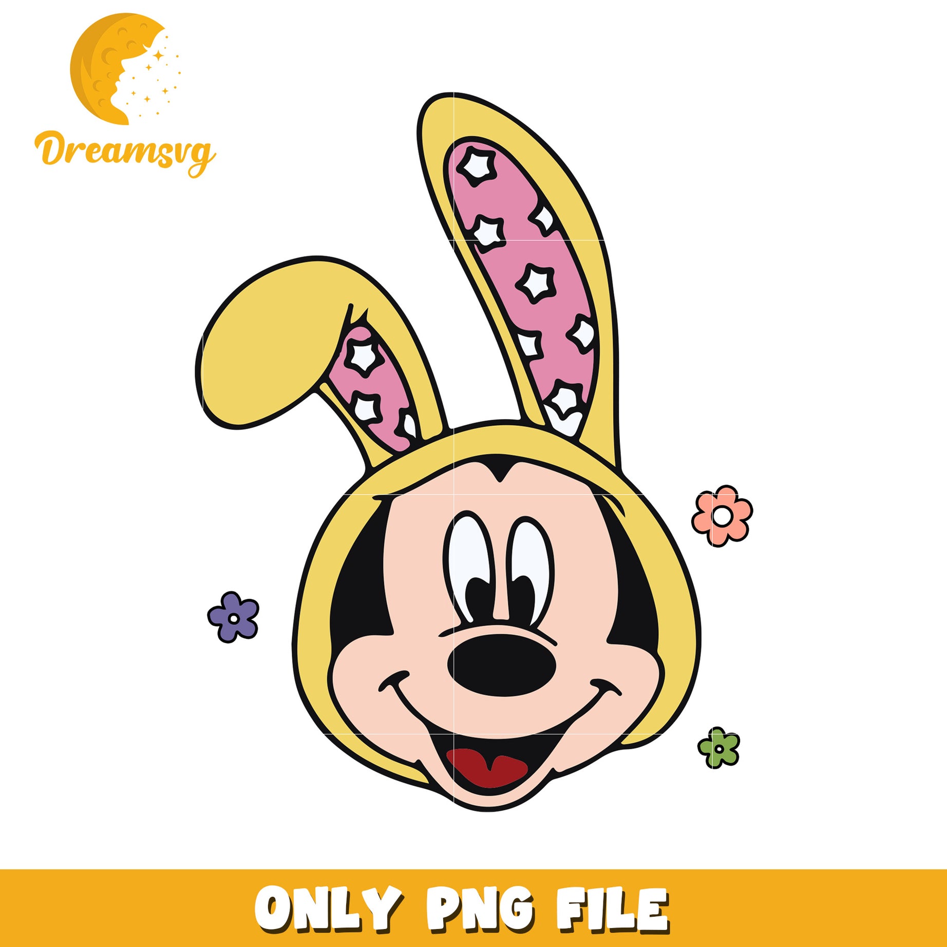 Mickey Mouse Easter Bunny PNG Image