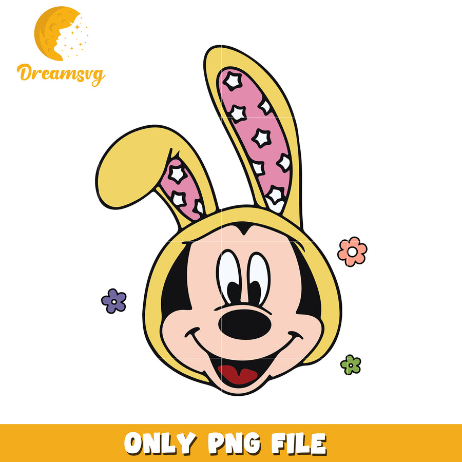 Mickey Mouse Easter Bunny PNG Image