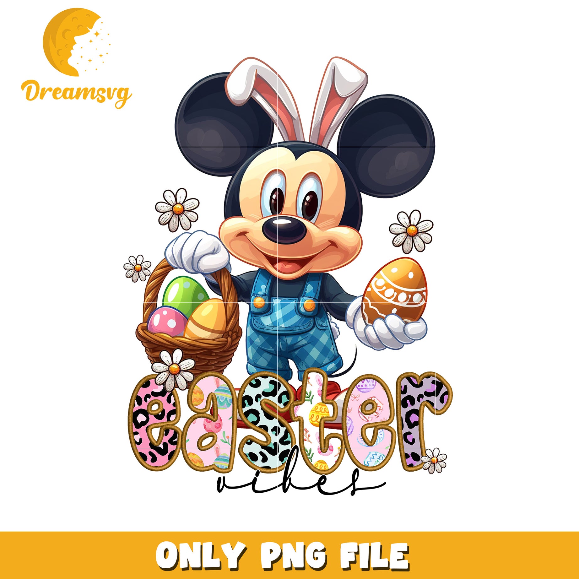 Mickey Mouse Easter PNG Design